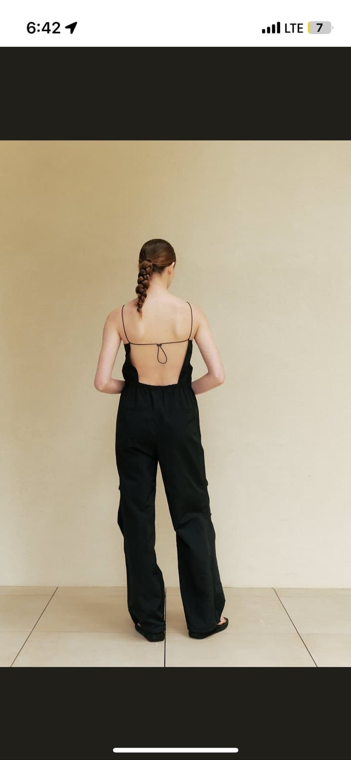 le/parachute sleeveless jumpsuit (black) 상품이미지6