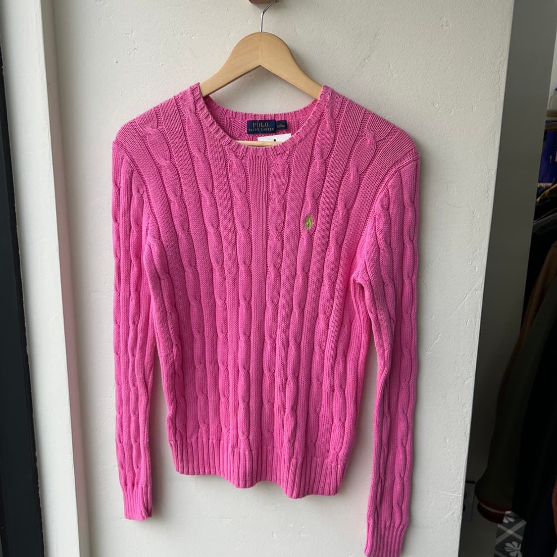 16266 - 폴로 랄프로렌 핑크 케이블 니트 상품이미지2