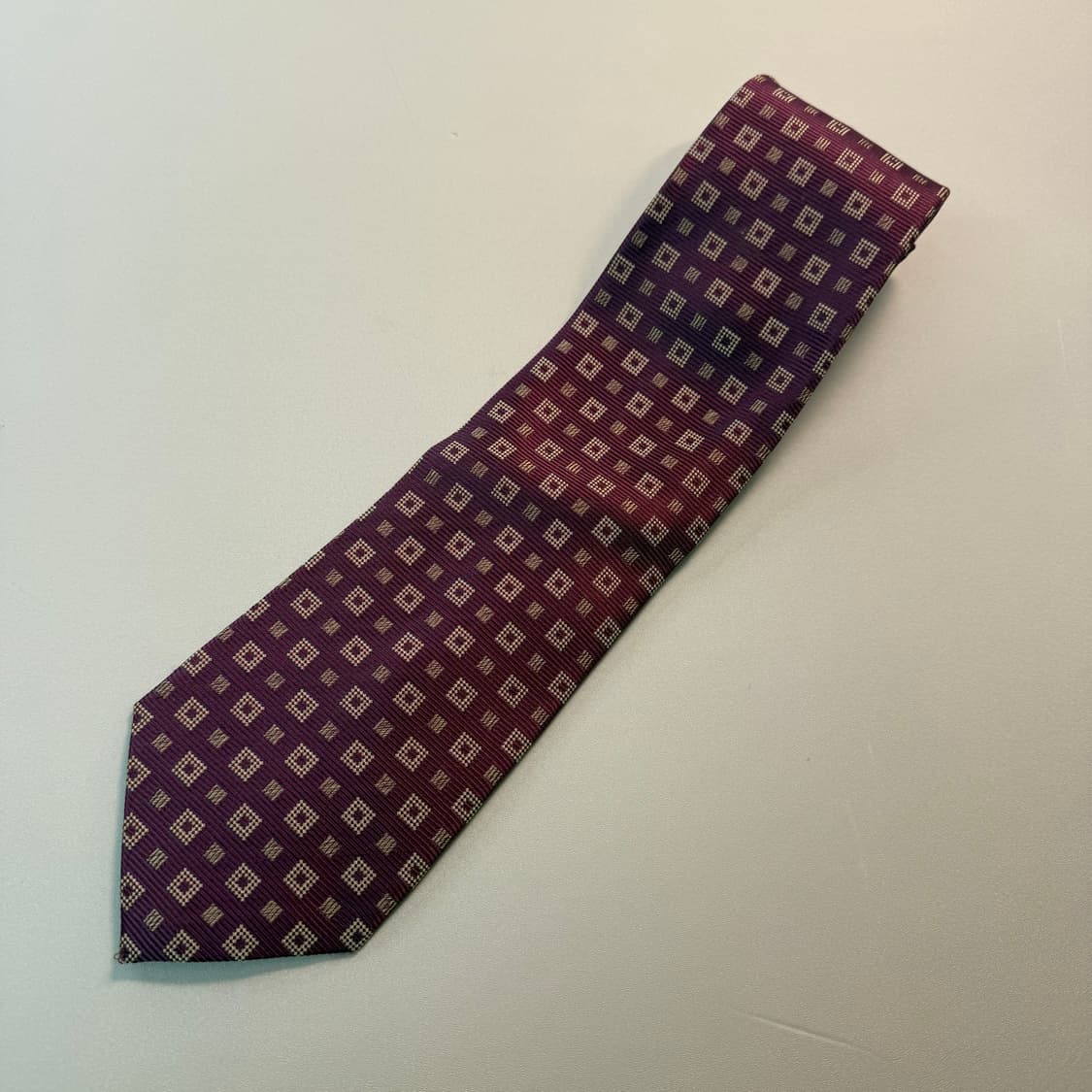 버버리 Burberry 빈티지 레트로 실크 넥타이 상품이미지1