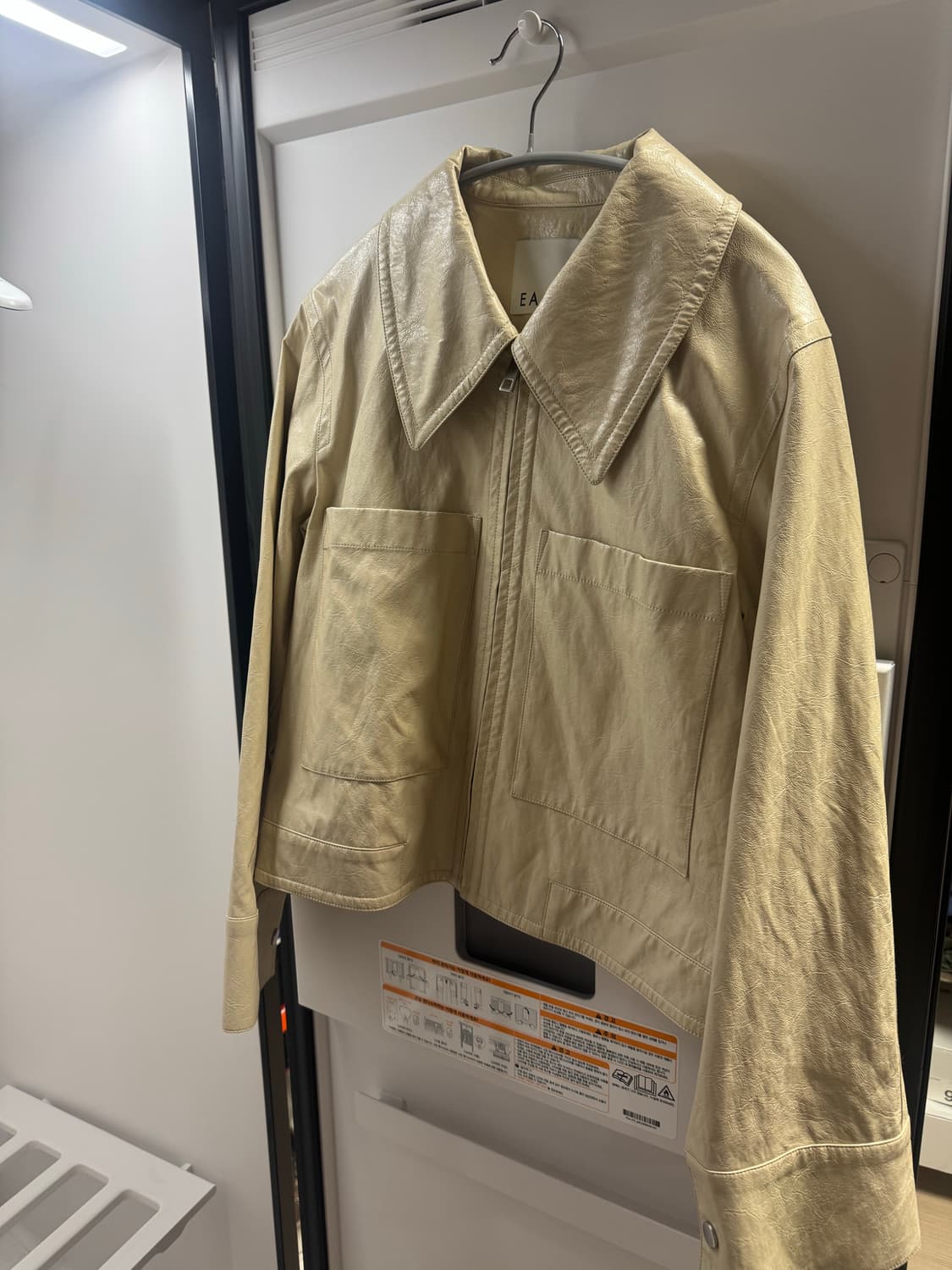 이아(EAAH) 크롭 가죽 자켓 상품이미지7