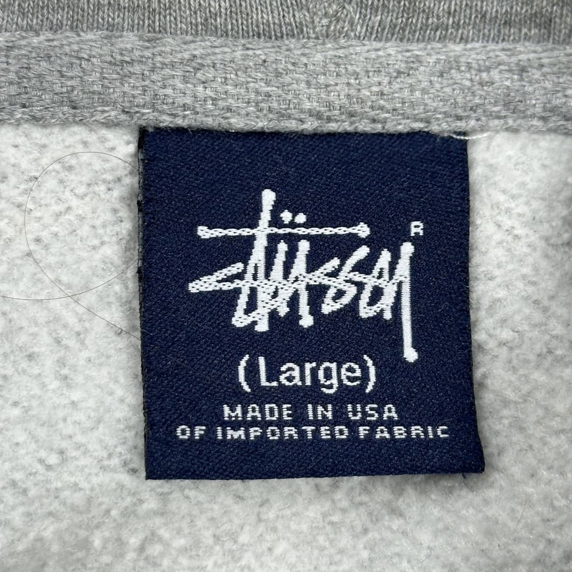 (오염존재) 스투시 USA 빈티지 프린팅 후드티 그레이 L 상품이미지6