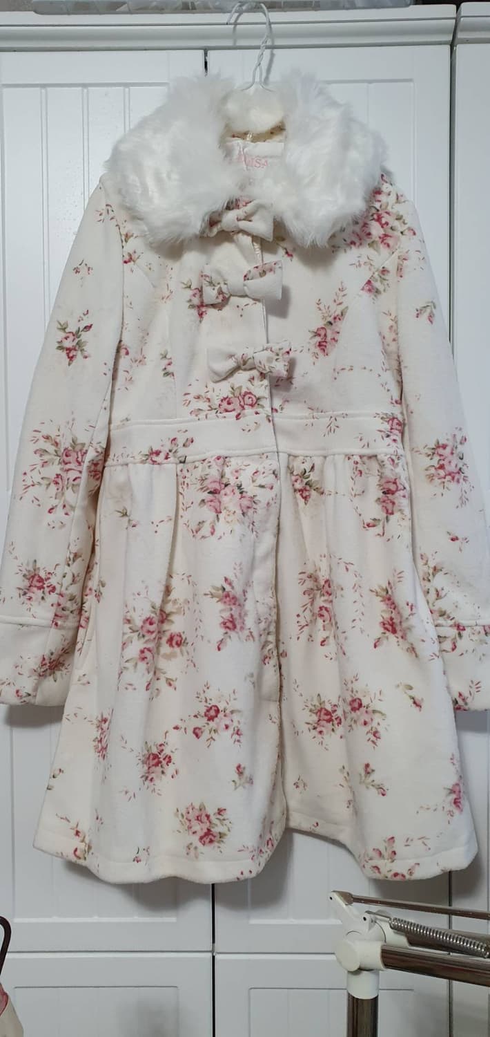 리즈리사 꽃무늬 코트 상품이미지1