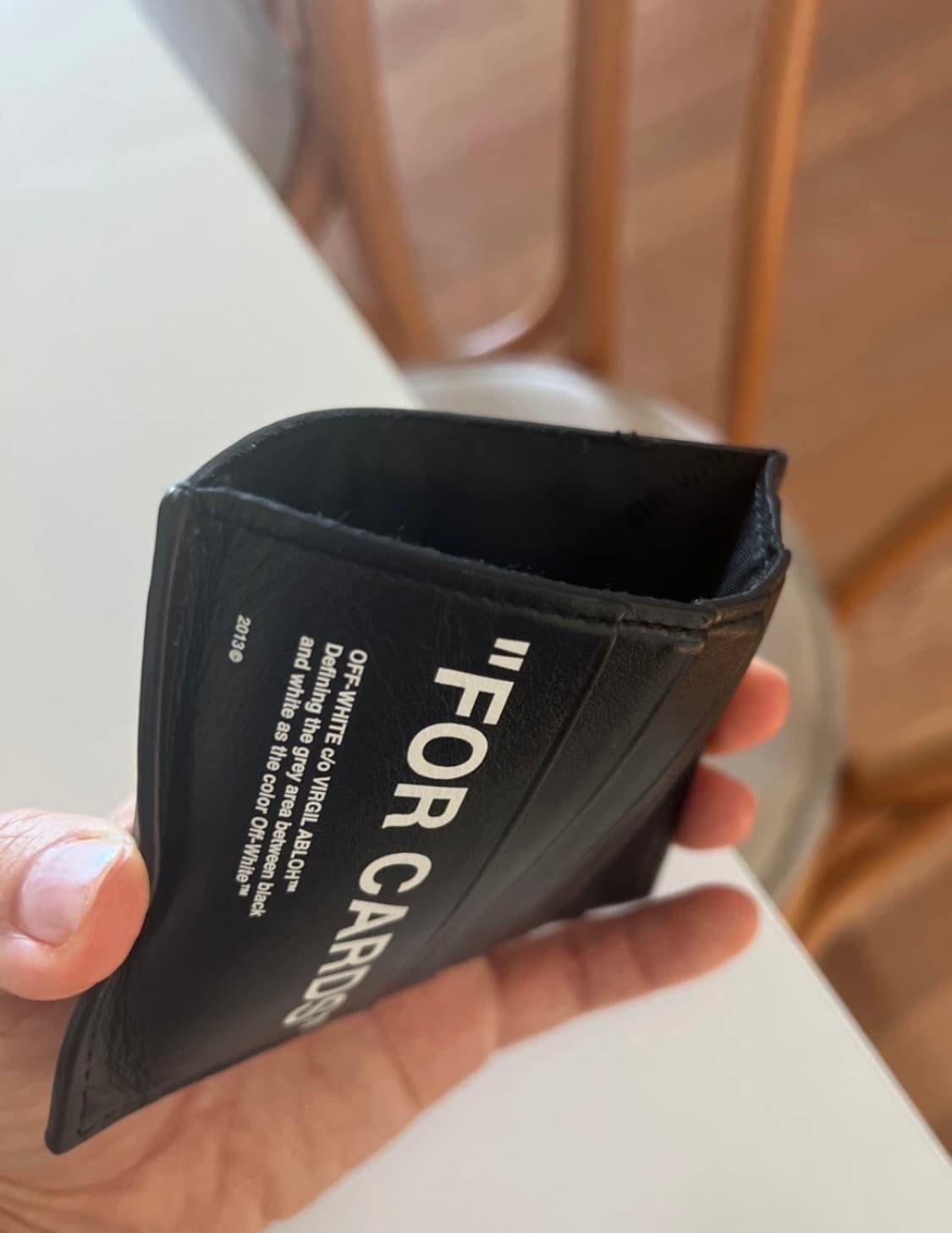 오프화이트 카드지갑 상품이미지3