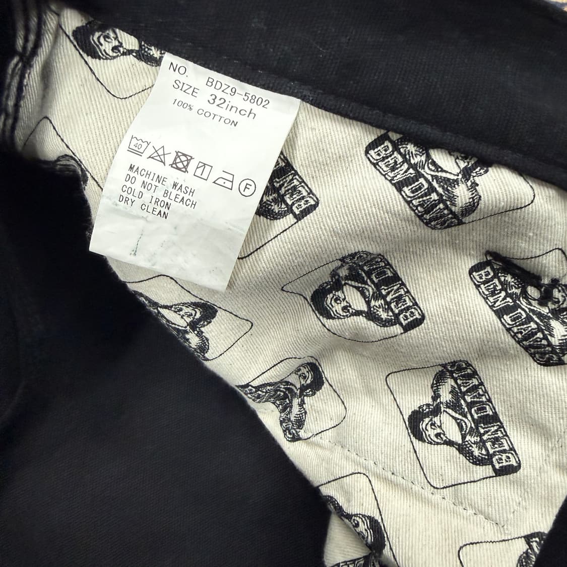(32)JPN 벤데이비스 BENDAVIS 카펜터 워크팬츠(블랙) 상품이미지5