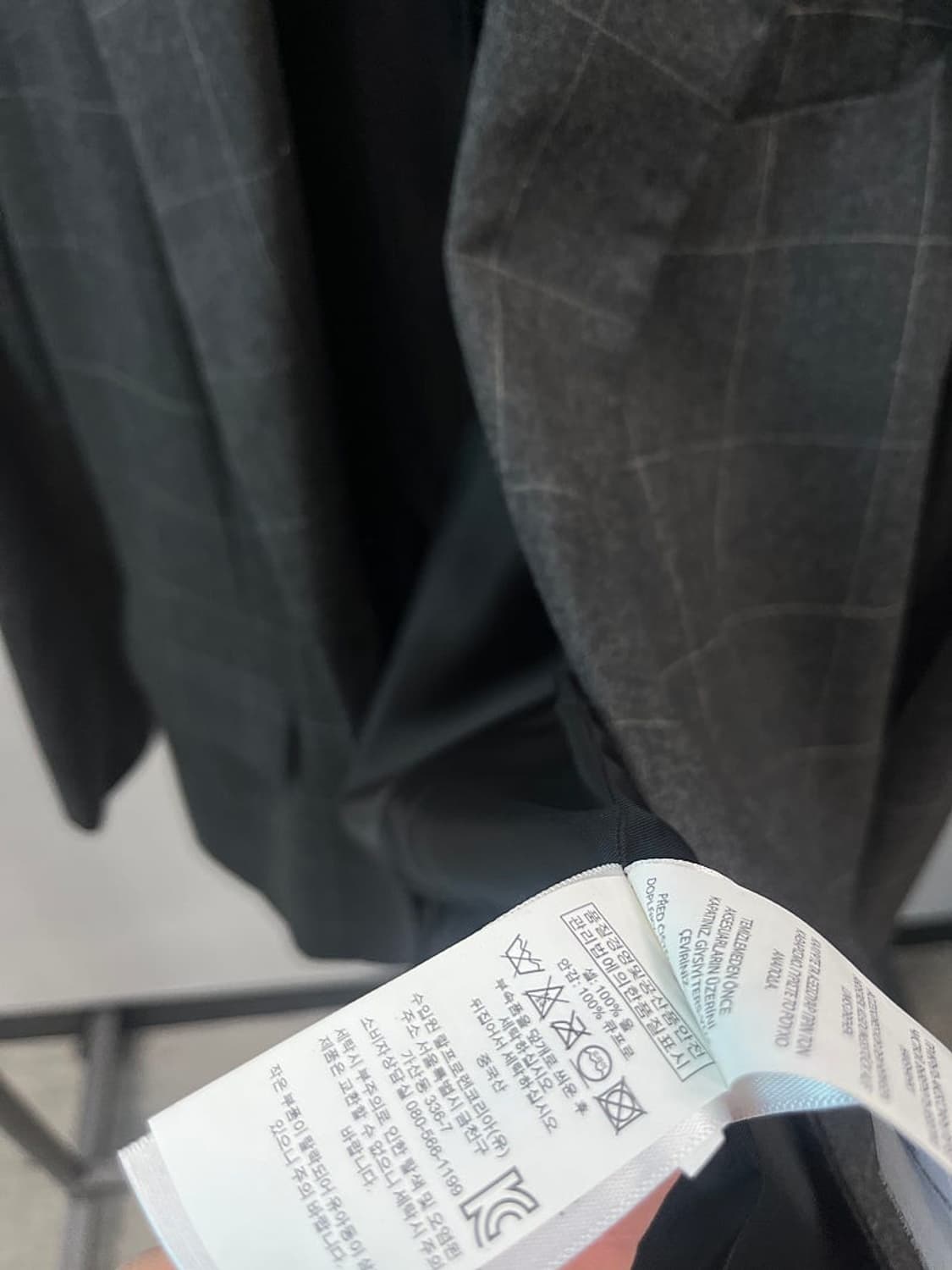 여) 폴로 그레이 체크자켓  상품이미지6