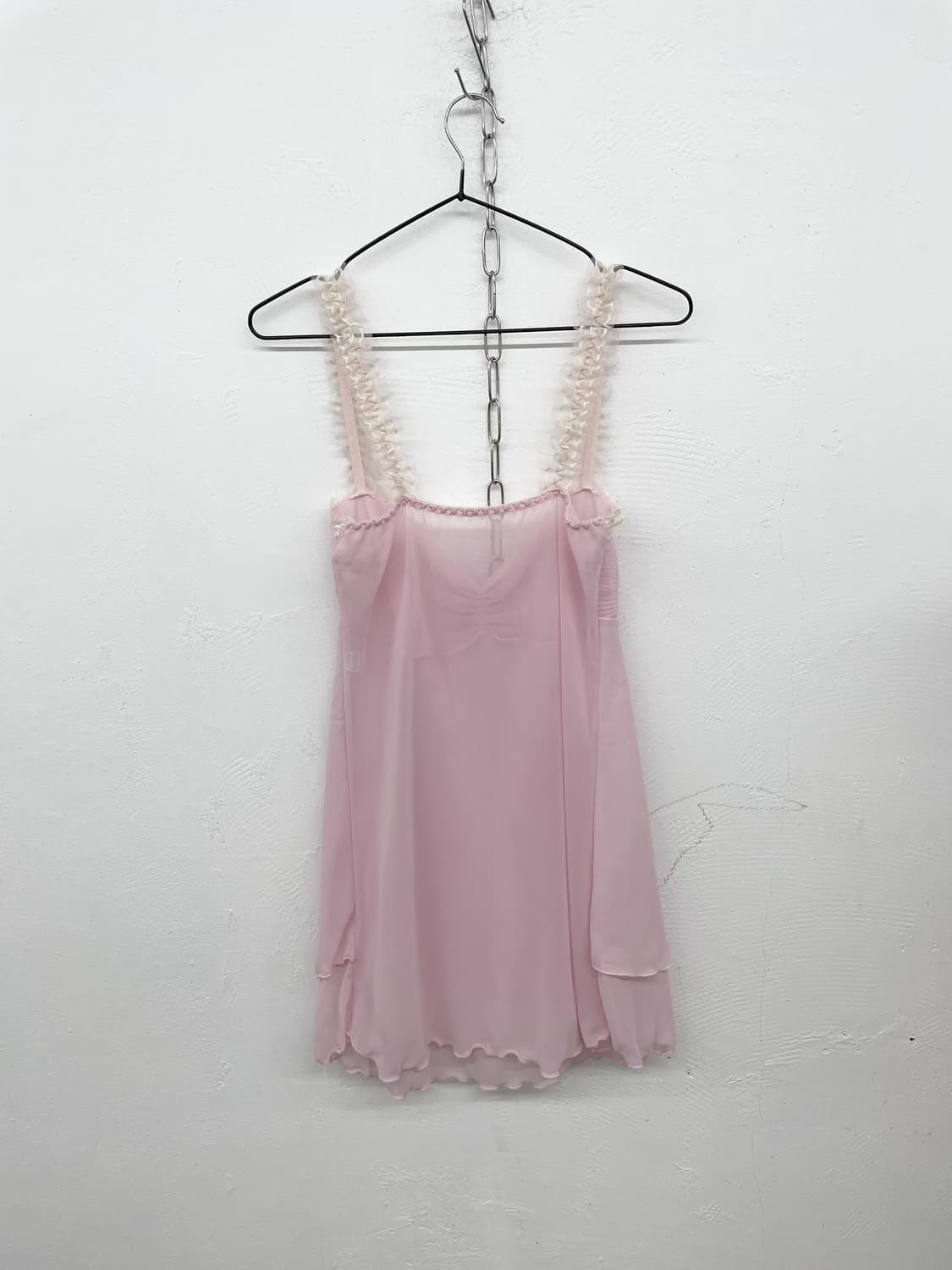 핑크 히메갸루 셔링 레이스 슬립 상품이미지6