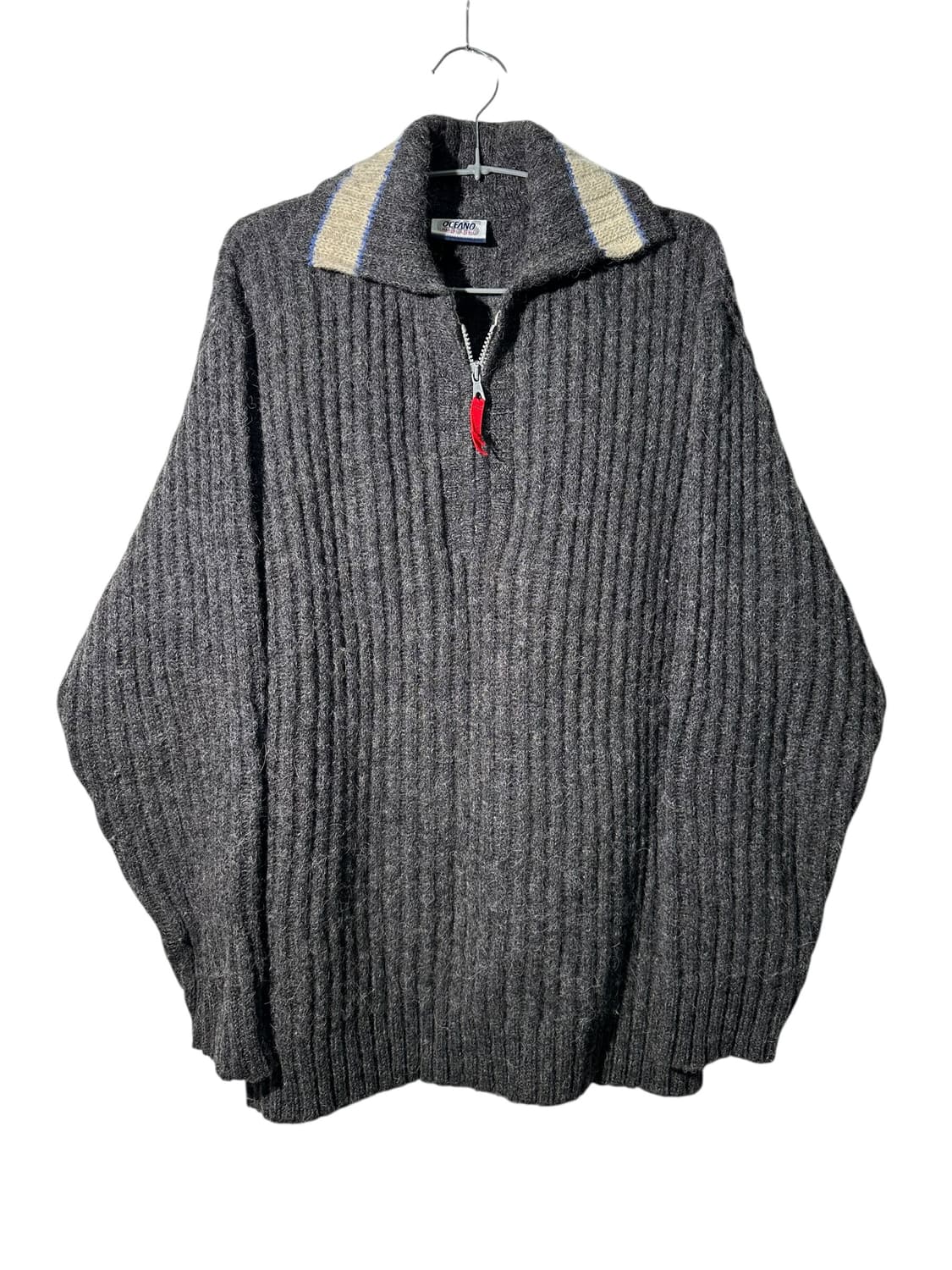 oceano 이태리제 반집업 니트 상품이미지1