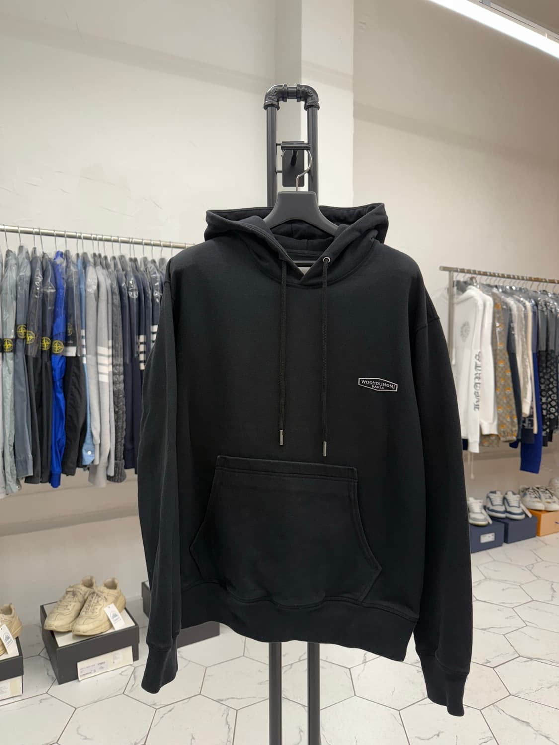 [46] 우영미 백로고 후드티 상품이미지2