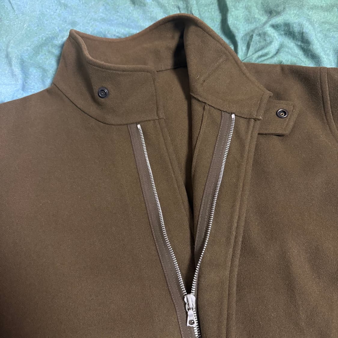 [2]코모리 펠튼 울 나일론 Zip 블루종 자켓 상품이미지8