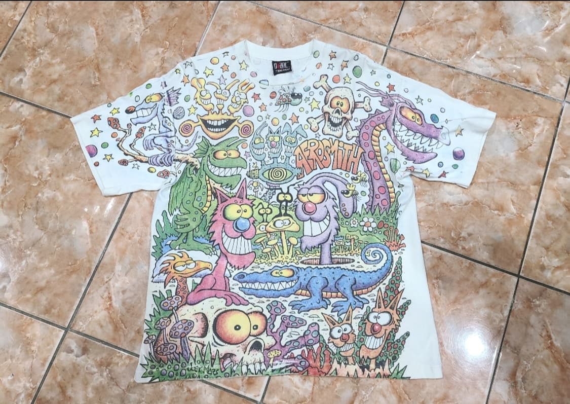 90년대 GIANT 조이마스 에어로스미스 빈티지티셔츠 상품이미지1