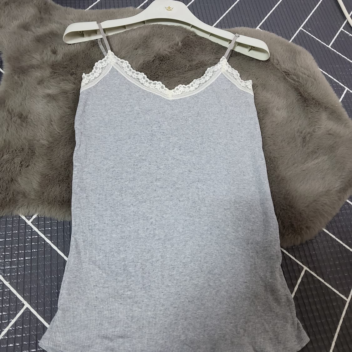 시스루 오프숄더 블라우스 나시 세트 55 상품이미지5