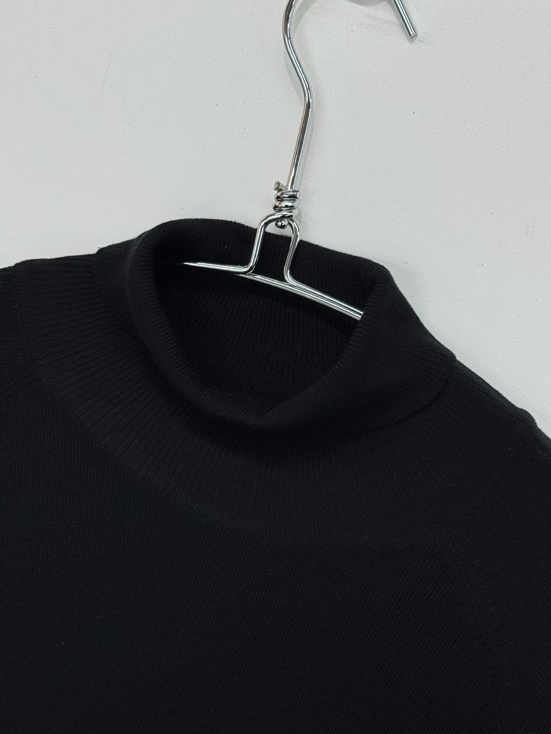 ZARA 모크넥 니트 블랙 상품이미지4