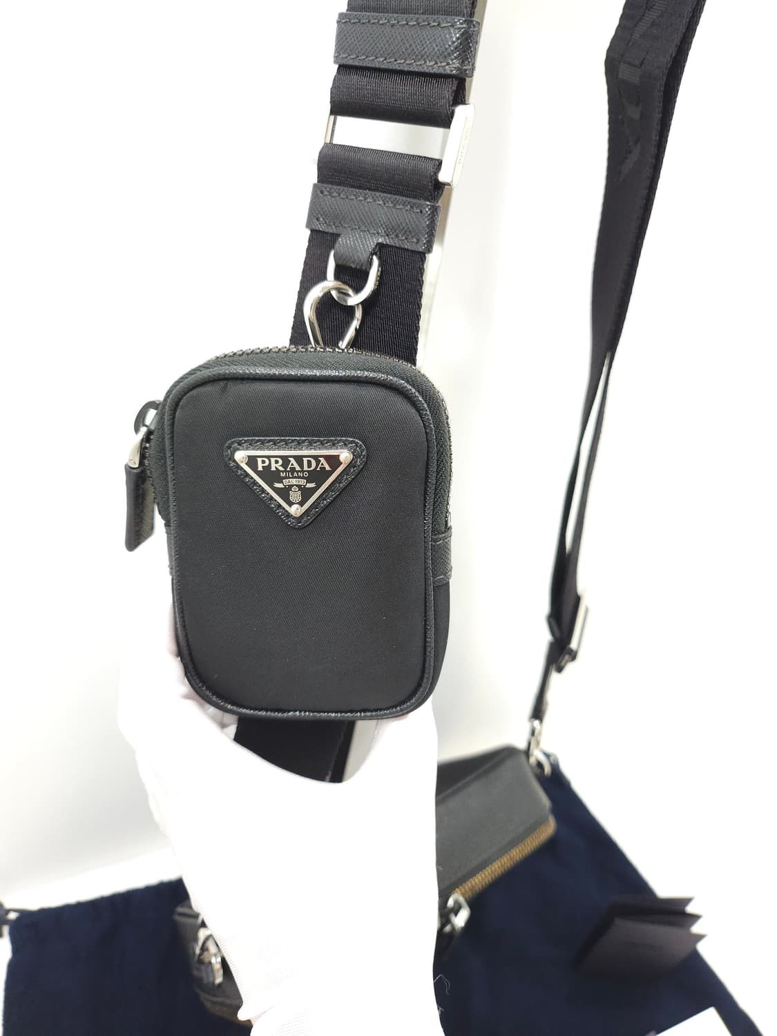 프라다 브리크 리나일론 사피아노 크로스백 상품이미지3