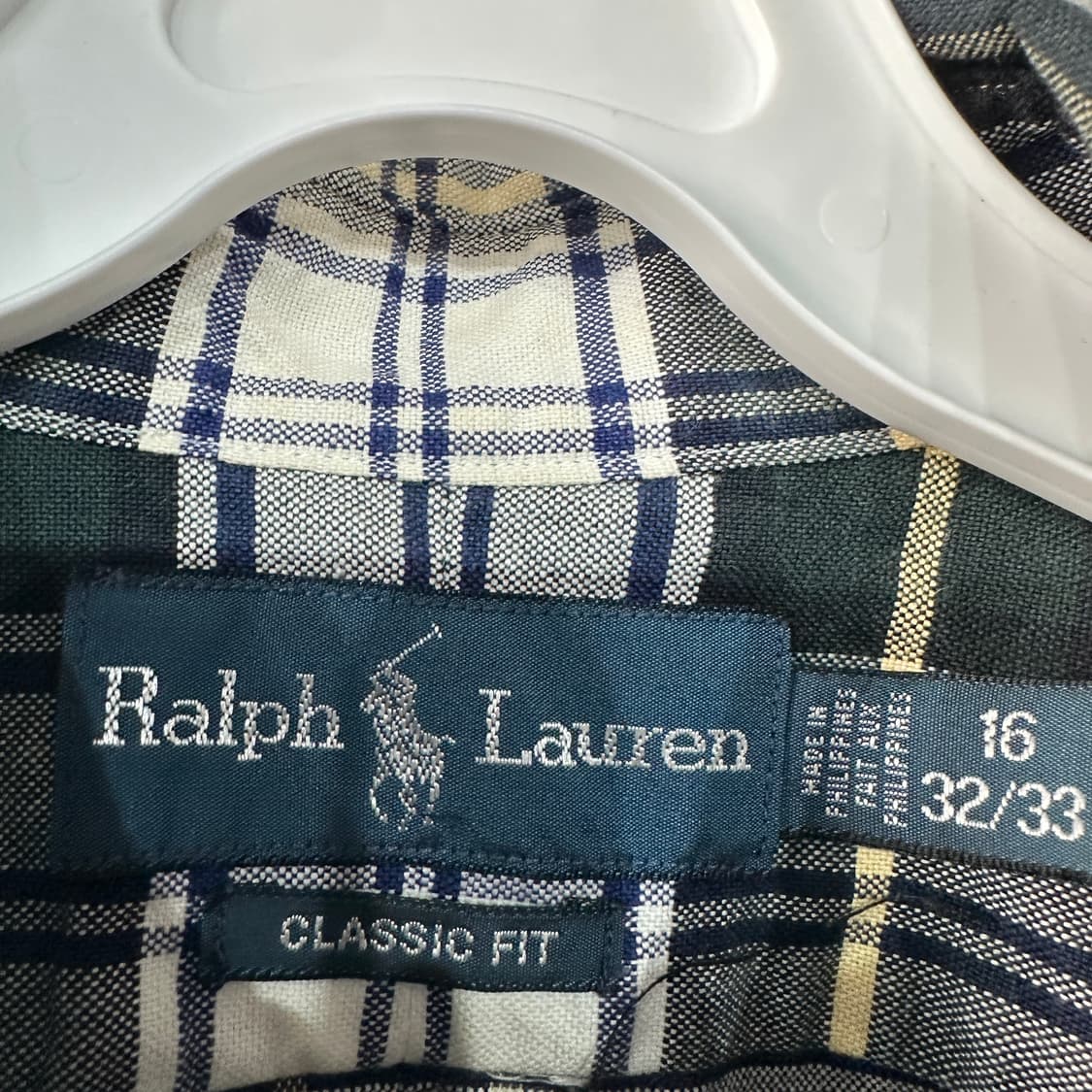 폴로랄프로렌 체크남방 셔츠 100-105 상품이미지3