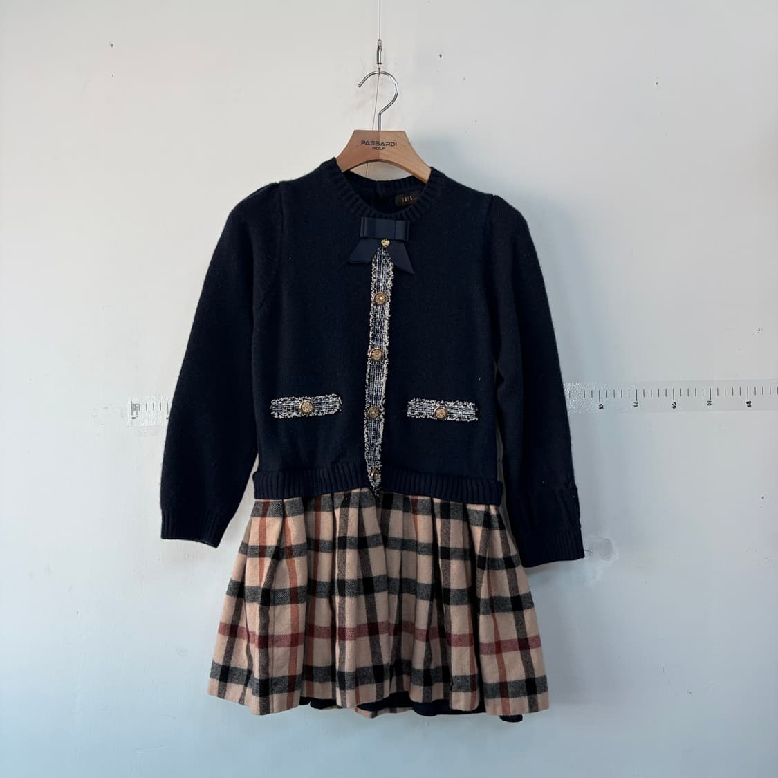 닥스 아동 체크 플리츠 원피스 상품이미지1