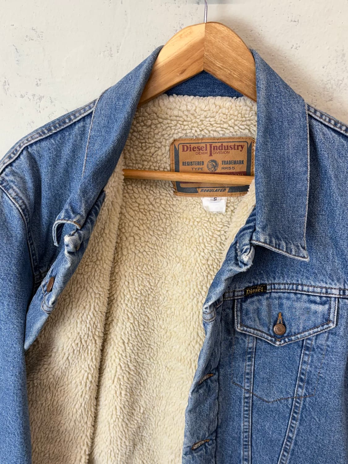 디젤 빈티지 데님 쉐르파 자켓 상품이미지6