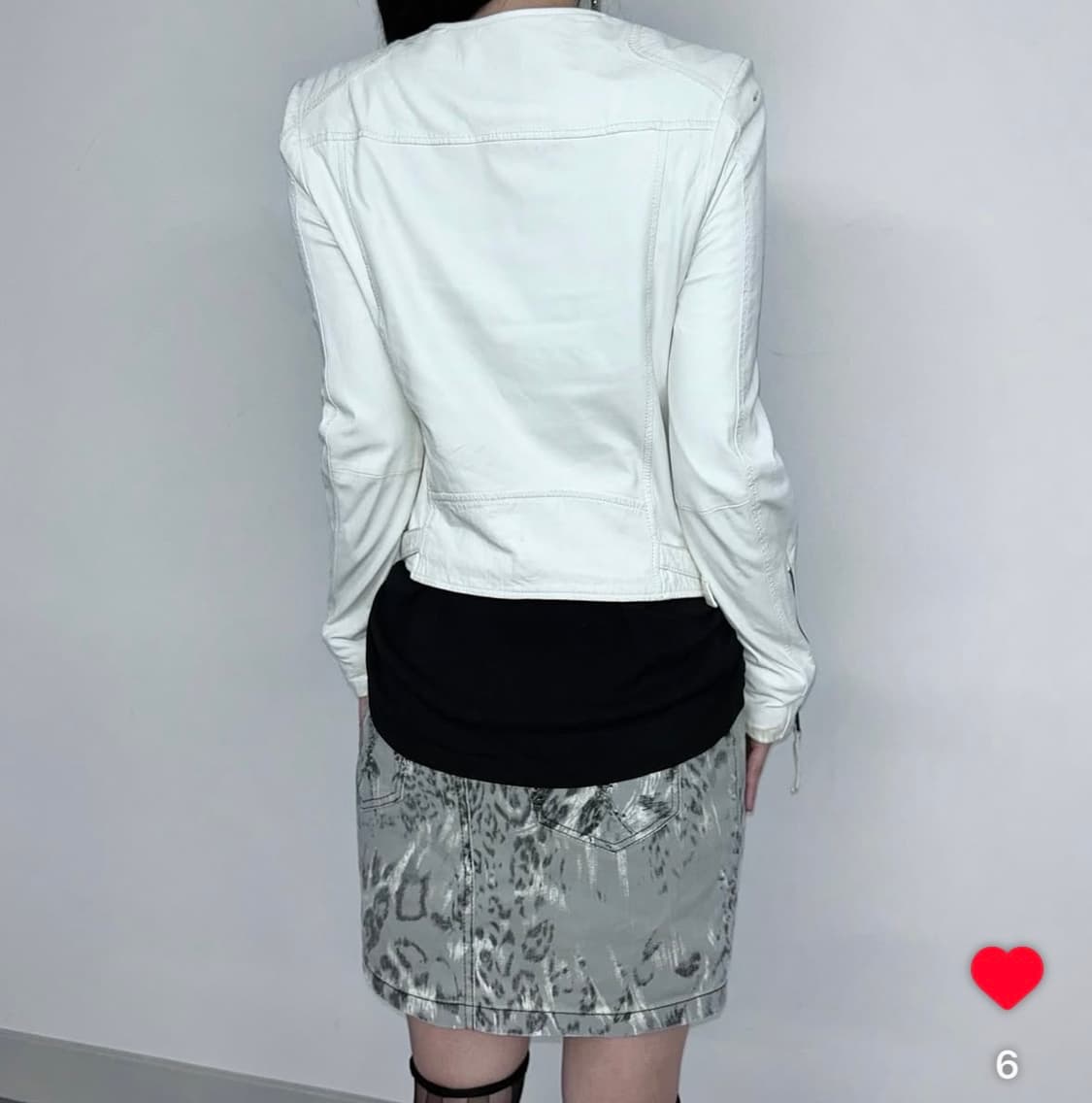 Joie Off-White Single Rider Leather Jack 상품이미지2