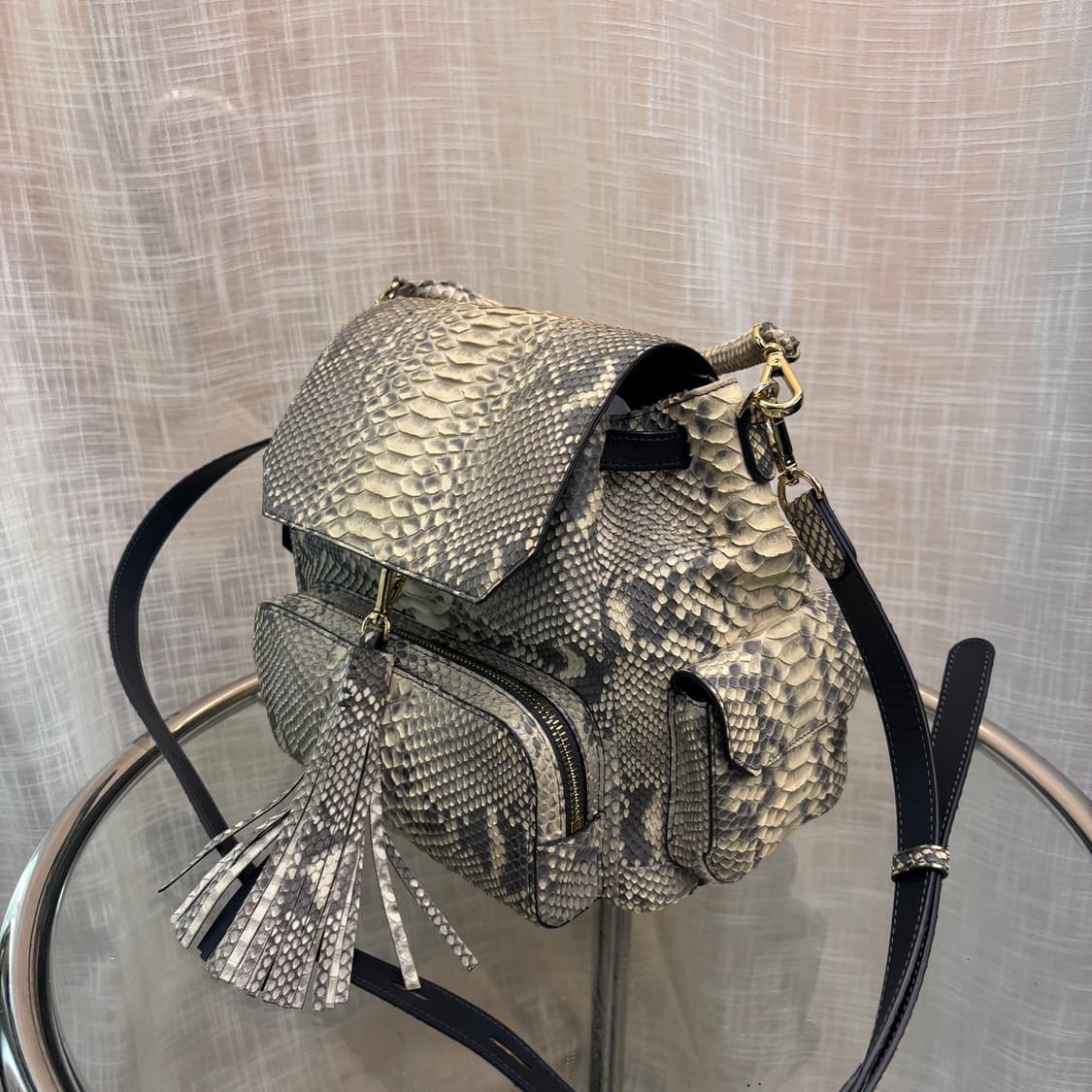 정품 잘모이 천연뱀피 토트 숄더백     상품이미지4