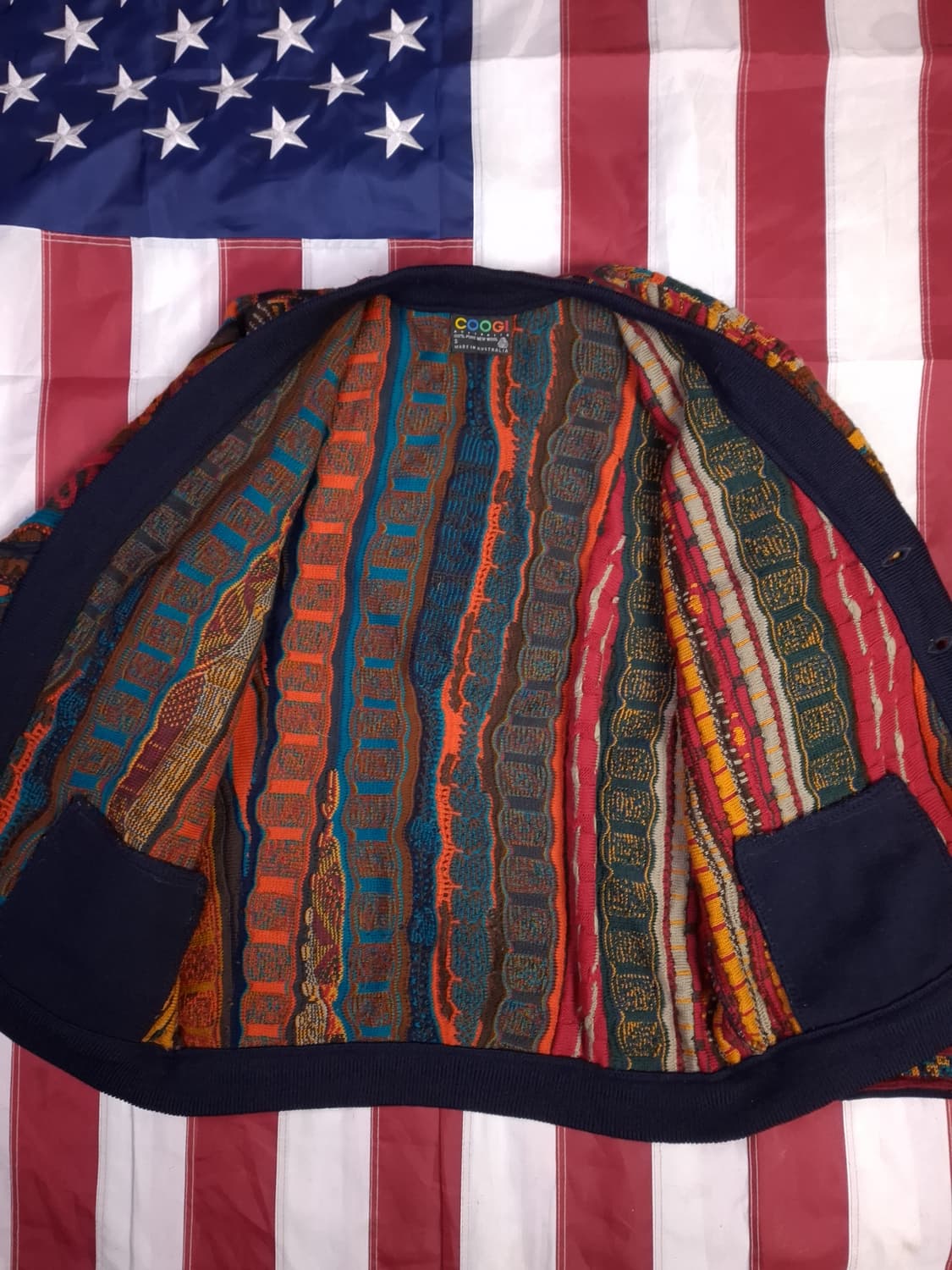 새제품급 오리지날 쿠지 COOGI 케이블 가디건 상품이미지7