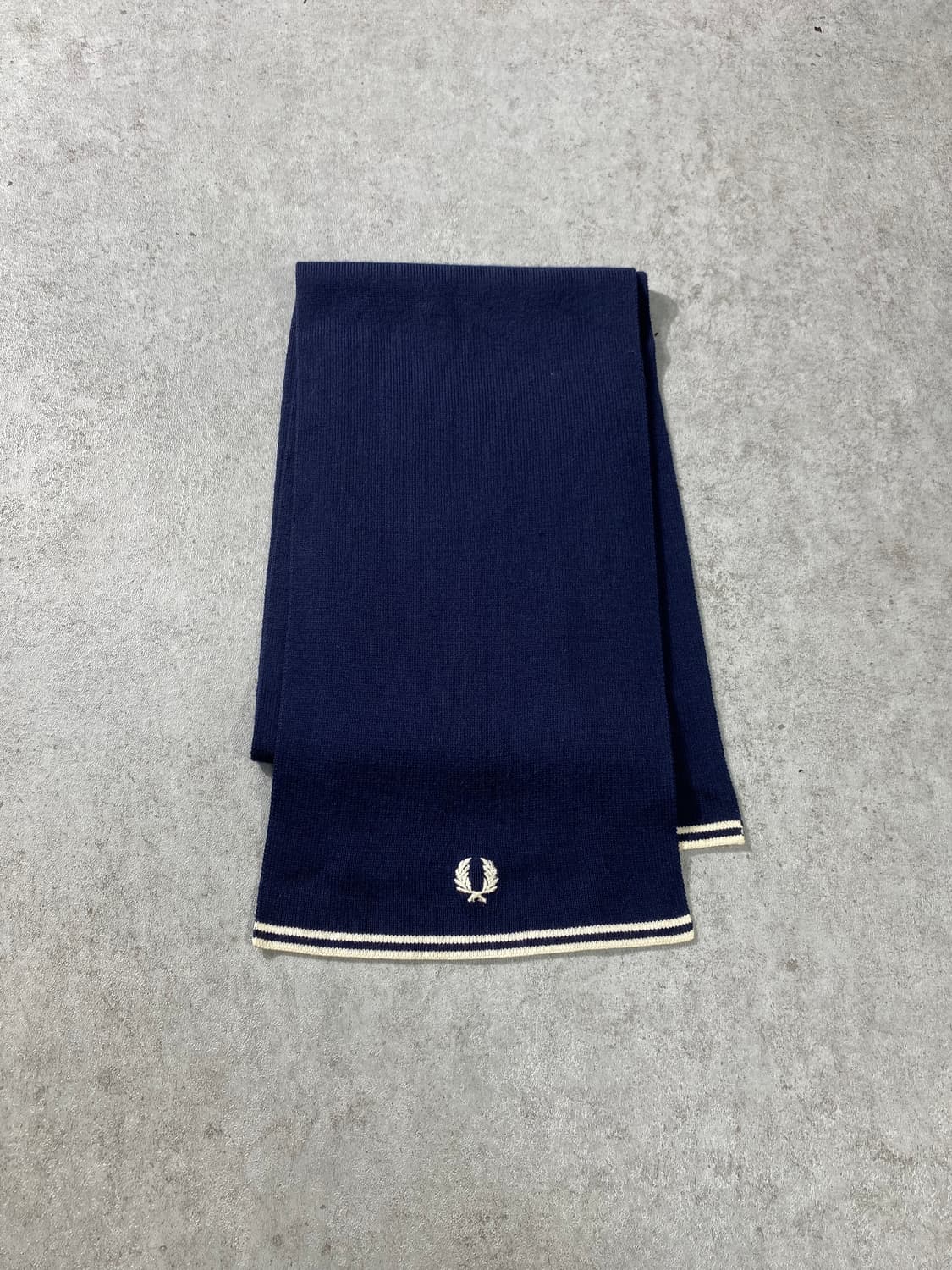 [152cm] Fred Perry 프레드 페리 네이비 머플러 상품이미지2