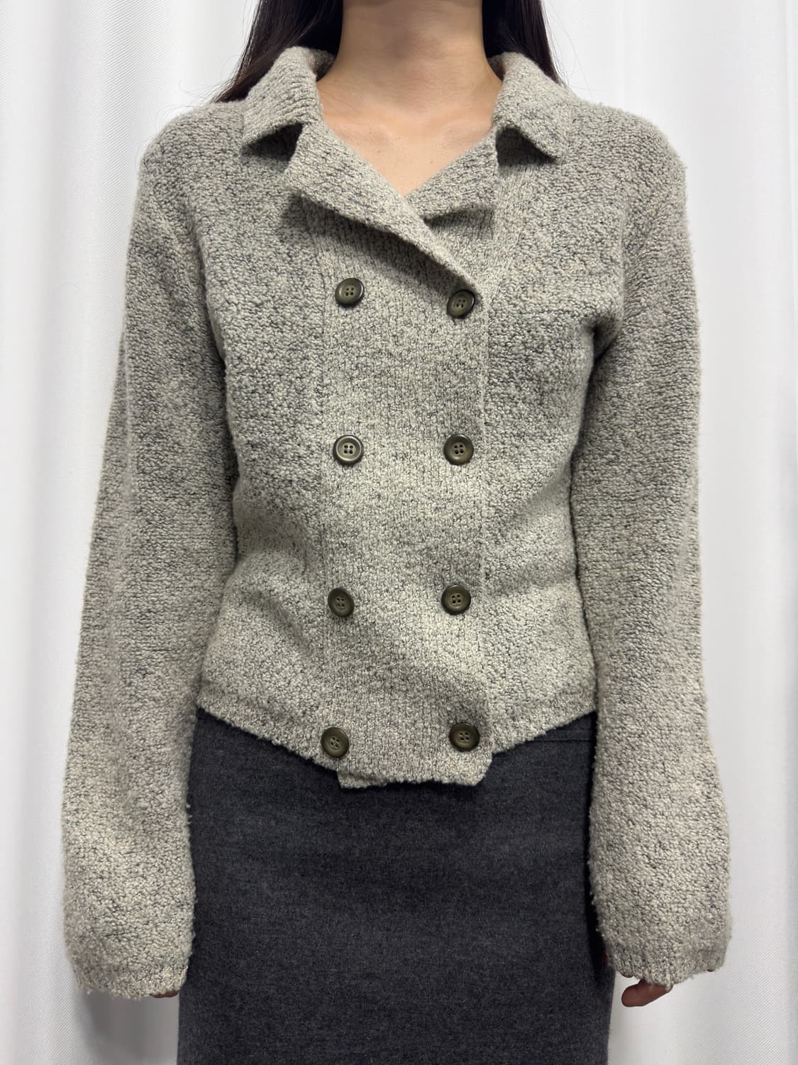 zazie knit button cardigan 상품이미지1