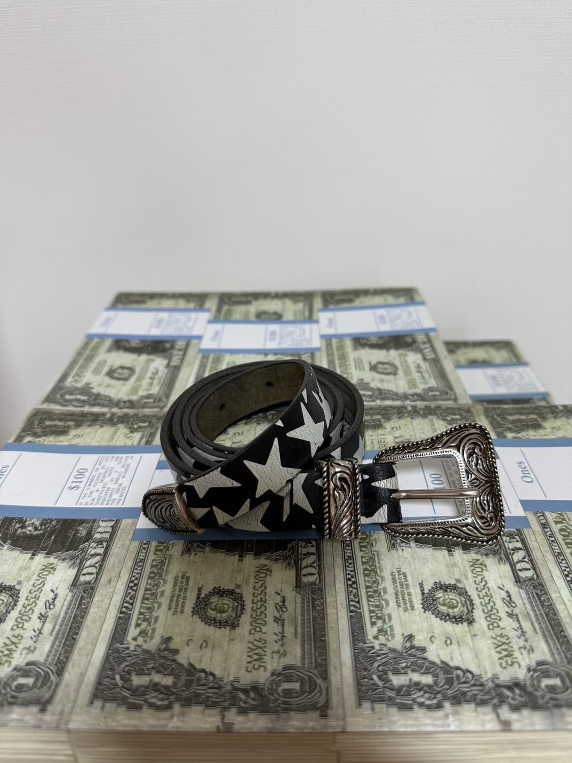 프린팅 웨스턴 레더 밸트 상품이미지1