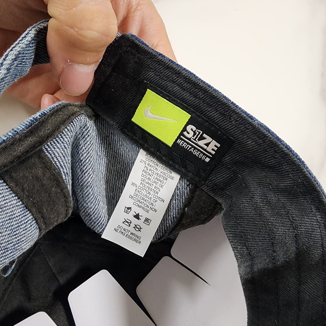 새제품!! NIKE 나이키 헤리티지86  남녀공용 데님워싱 볼캡 상품이미지6
