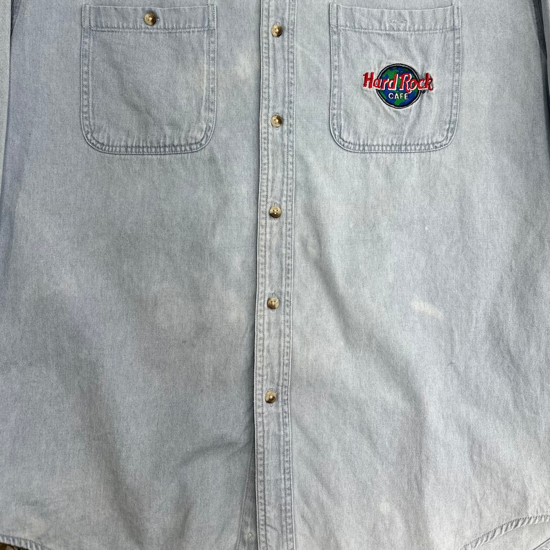 하드락 카페 데님 셔츠 L 상품이미지5