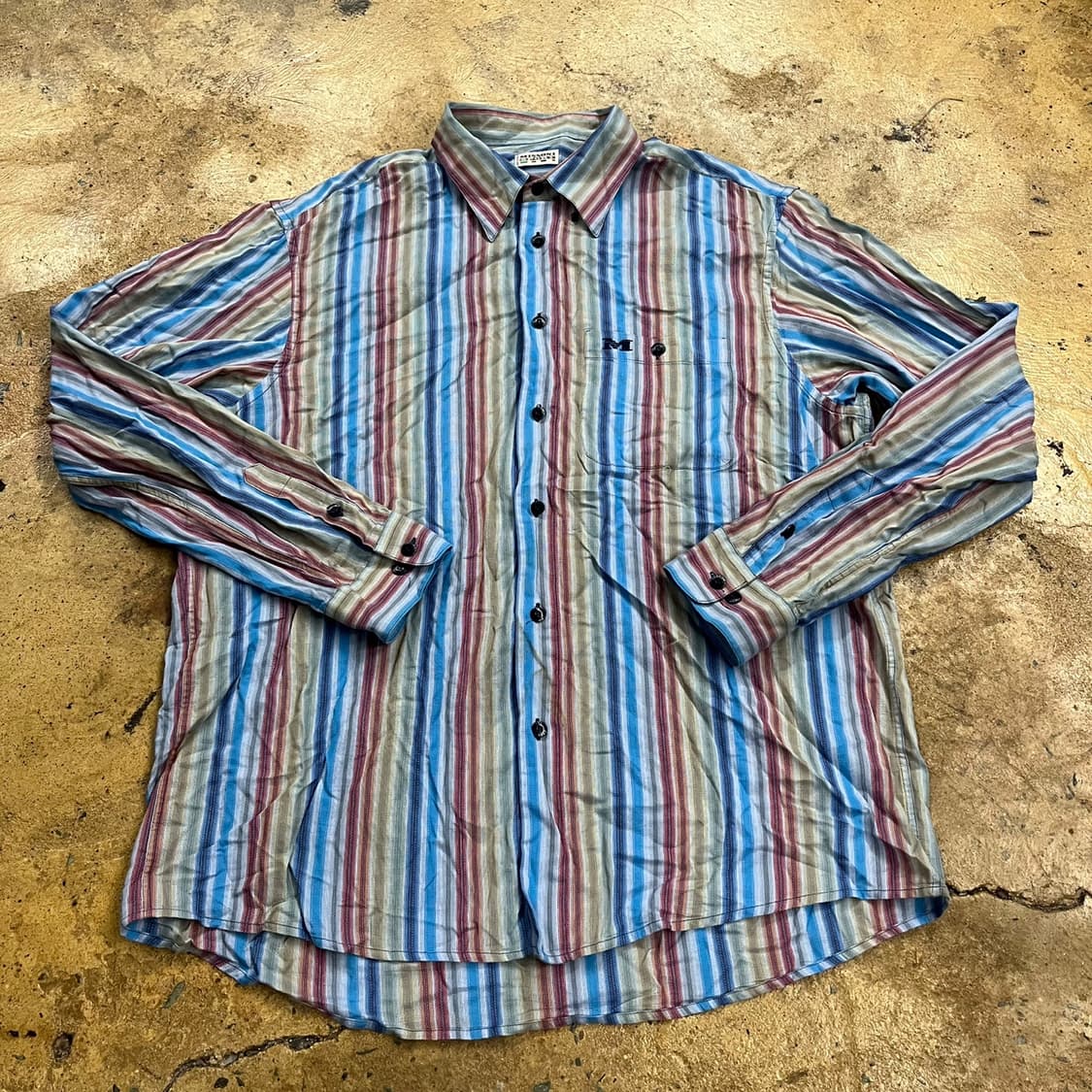 [정품/XL] 미쏘니 빈티지 스트라이프 긴팔 셔츠 b10 상품이미지2