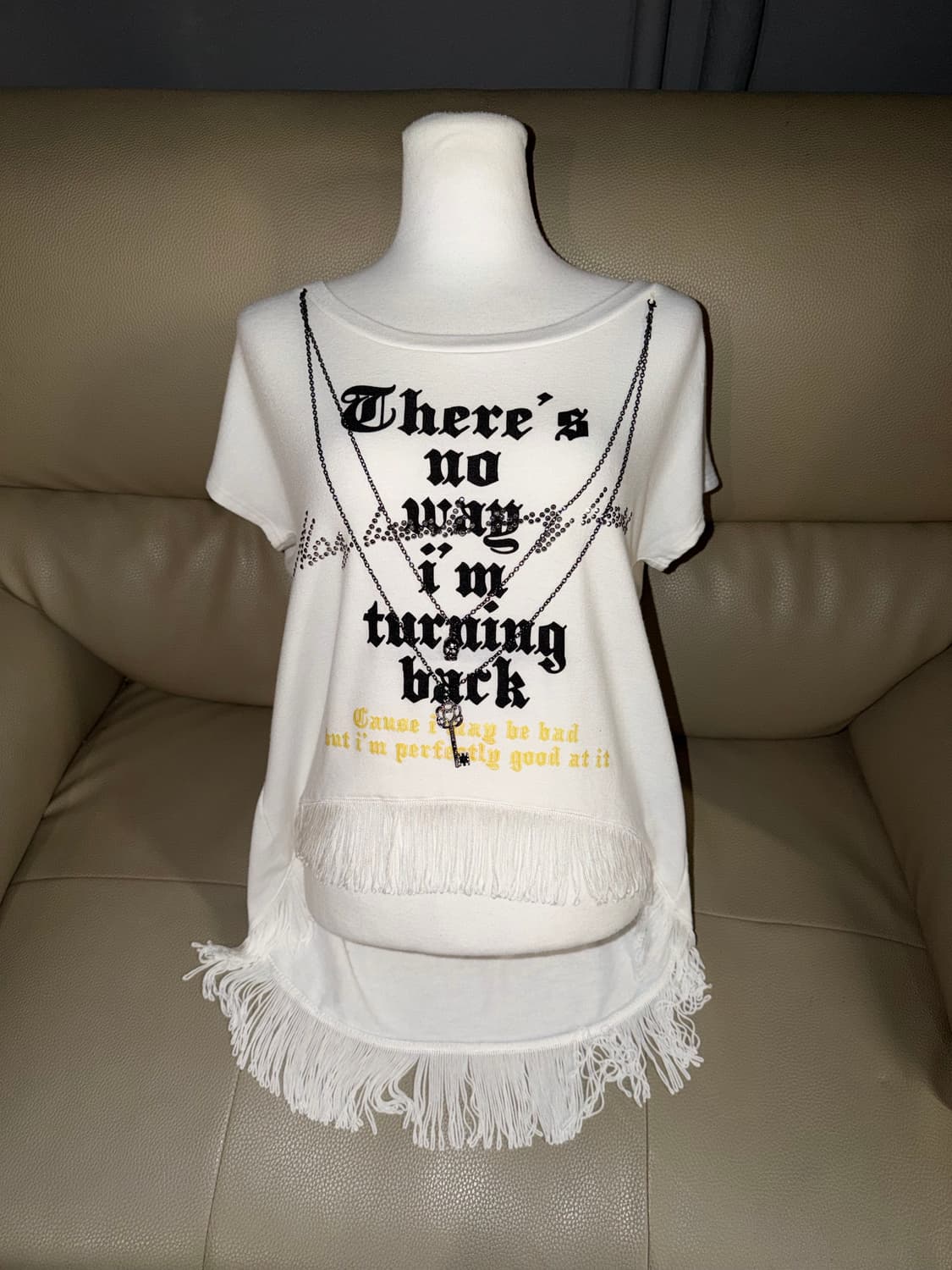 Cecil Mcbee necklace point lettering top 상품이미지1