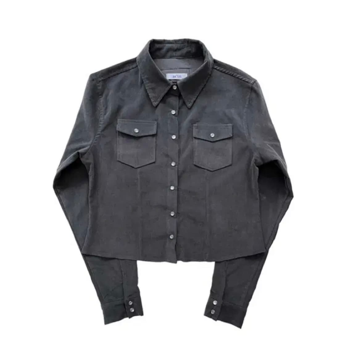 애즈온 제니스 코듀로이 셔츠 챠콜 상품이미지1