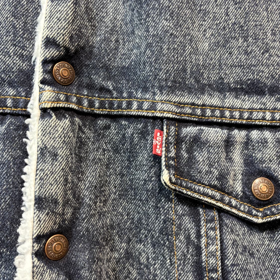 [XL] LEVIs 리바이스 USA 쉐르파 데님 자켓 상품이미지2