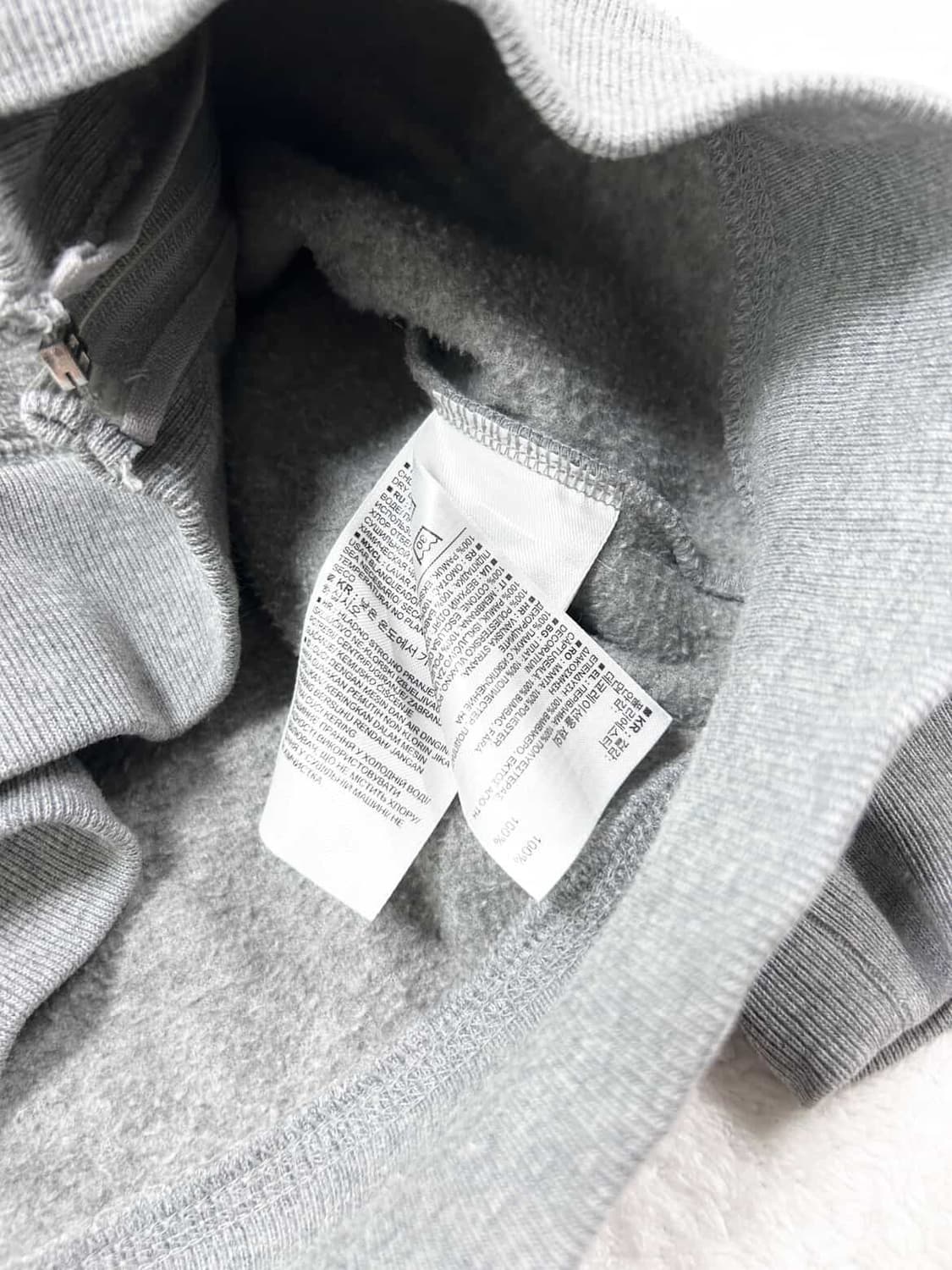 갭 빅로고 그레이 부클 후드집업 상품이미지8