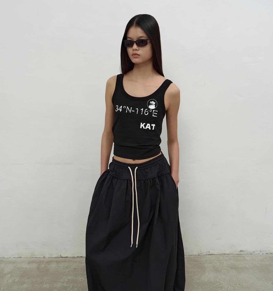 Lcdc KAT PRINT SLIM TANK TOP 상품이미지2