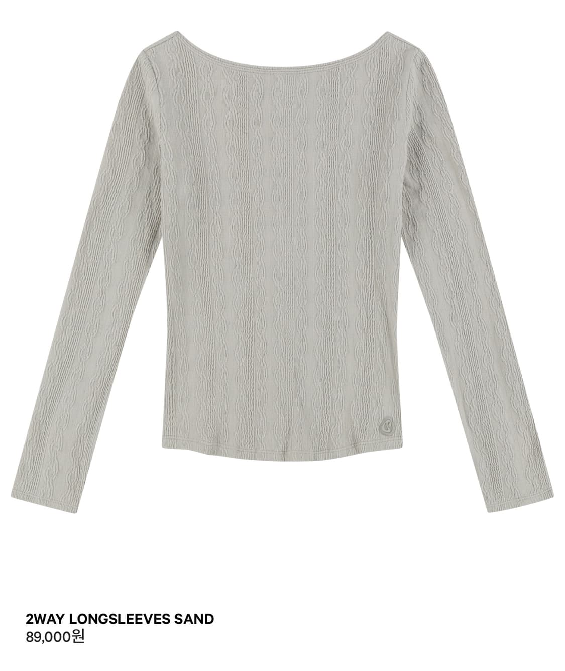 코이세이오 2way longsleeves sand 상품이미지1