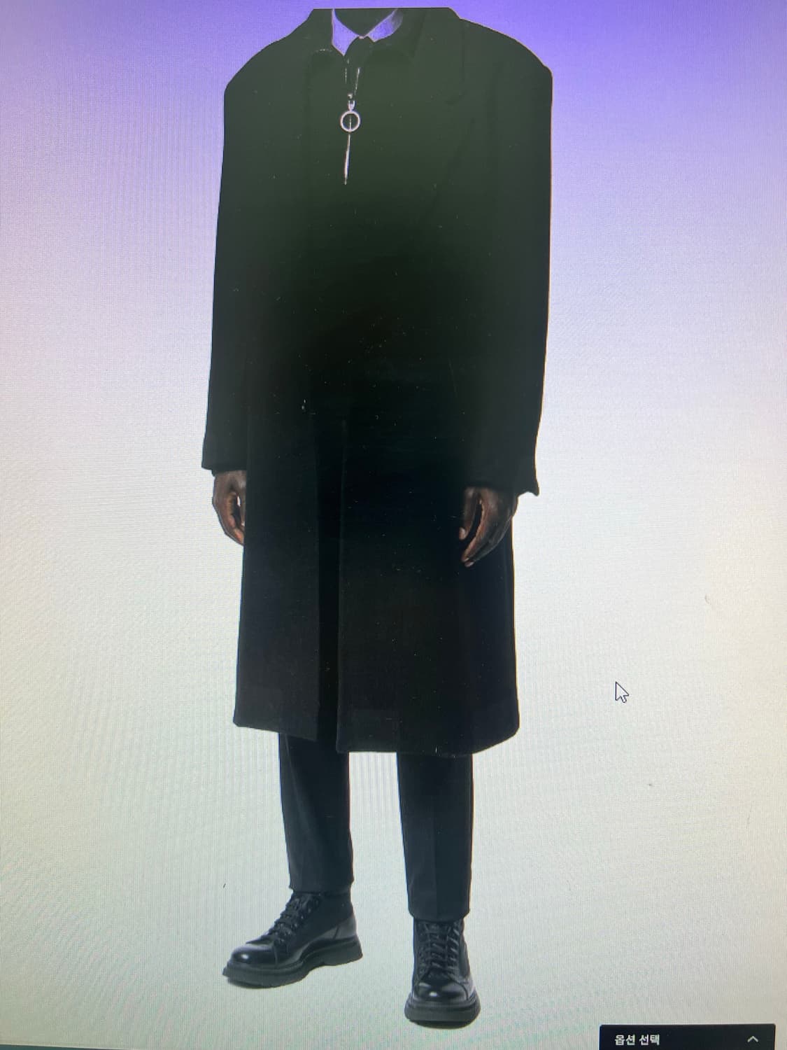 ami 아미 울 코트 블랙 상품이미지8