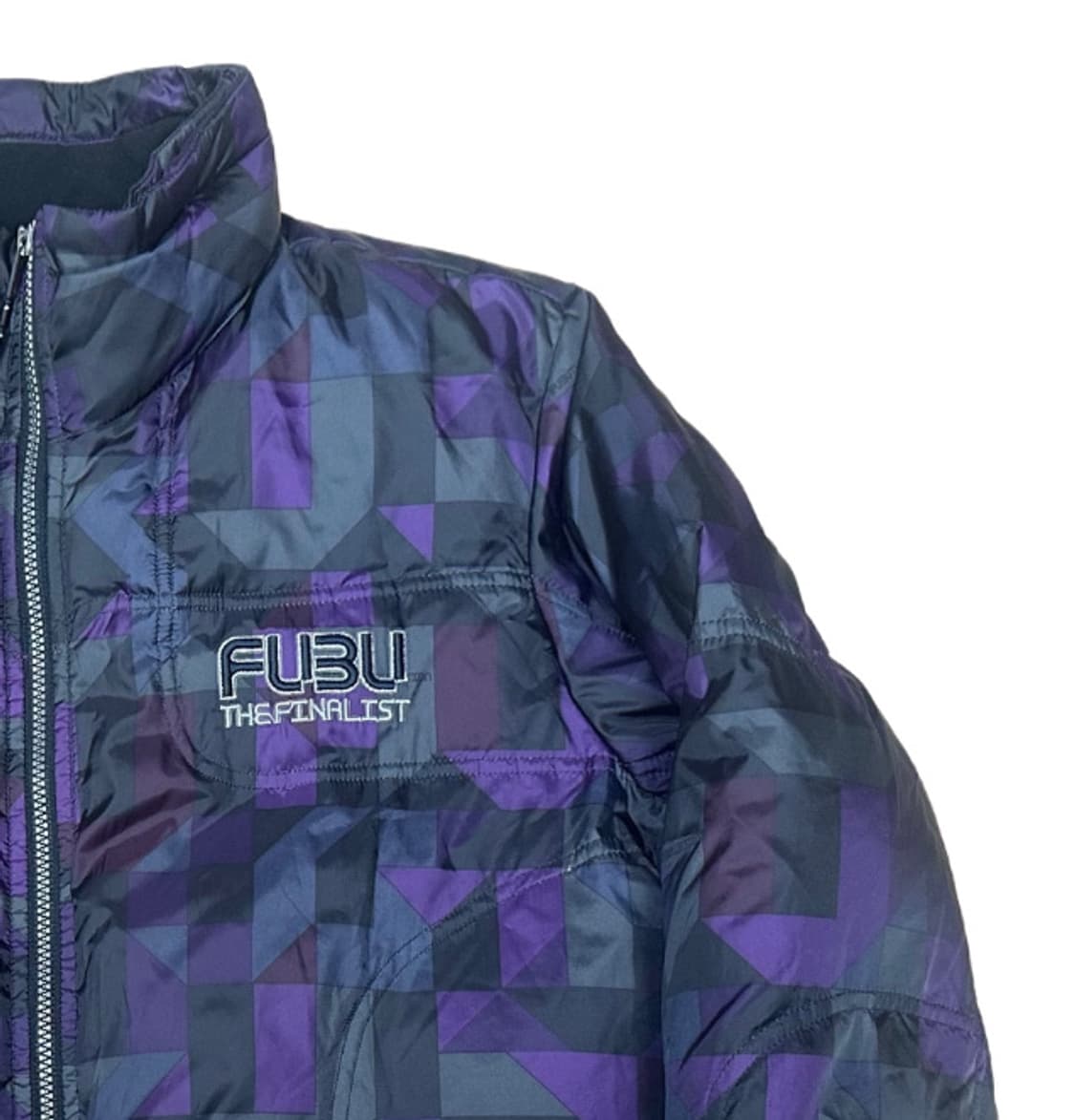 Fubu 퍼플패턴숏패딩 L 상품이미지2