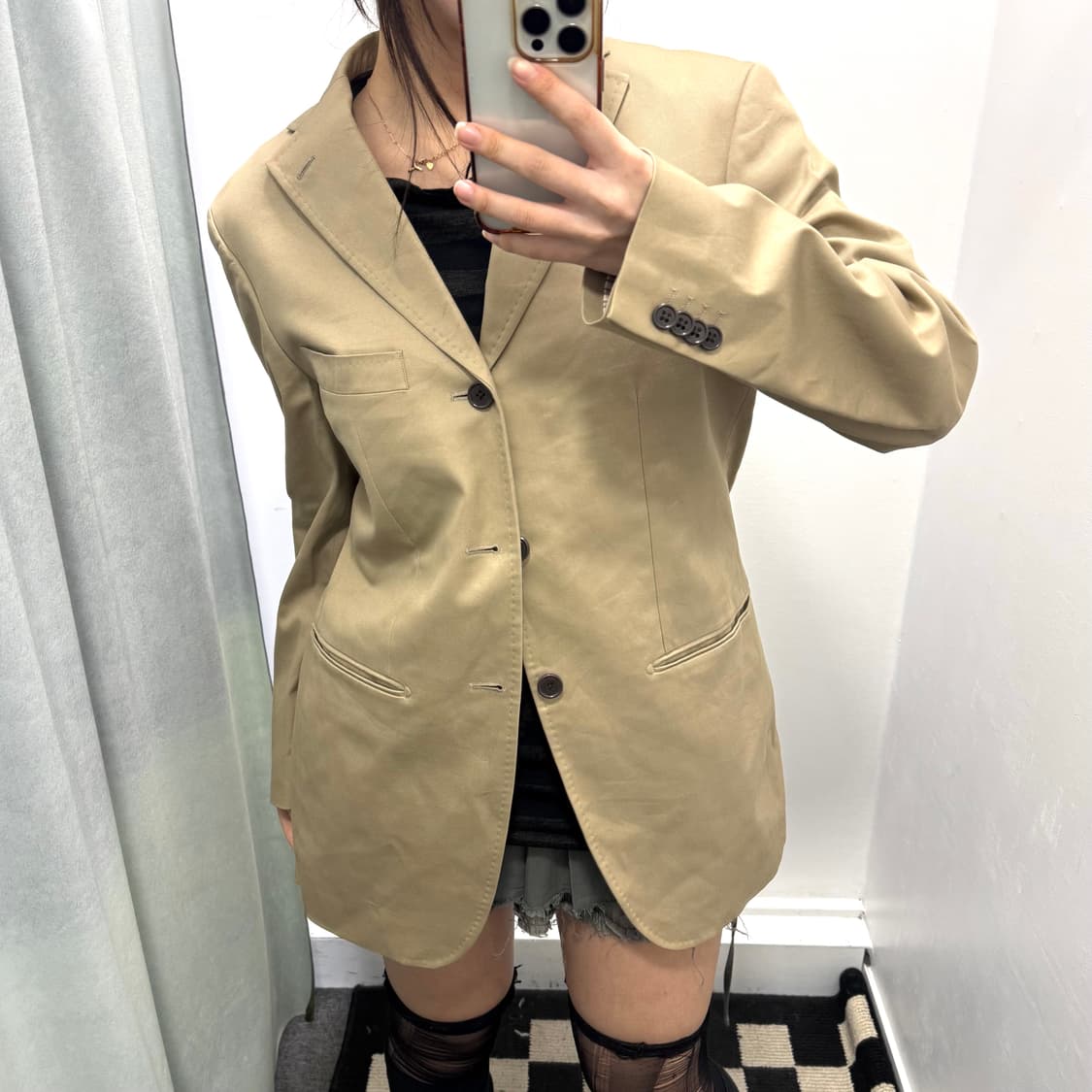 The suit company 베이지 블레이저 자켓 상품이미지2