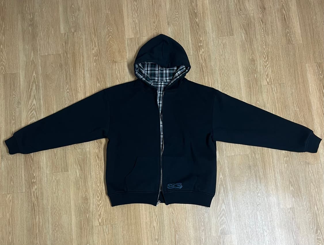 Yardsale reversible flannel hoodie green 상품이미지3