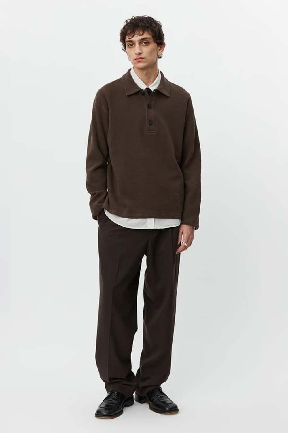 mfpen 24fw boucle knit polo shirt 상품이미지2