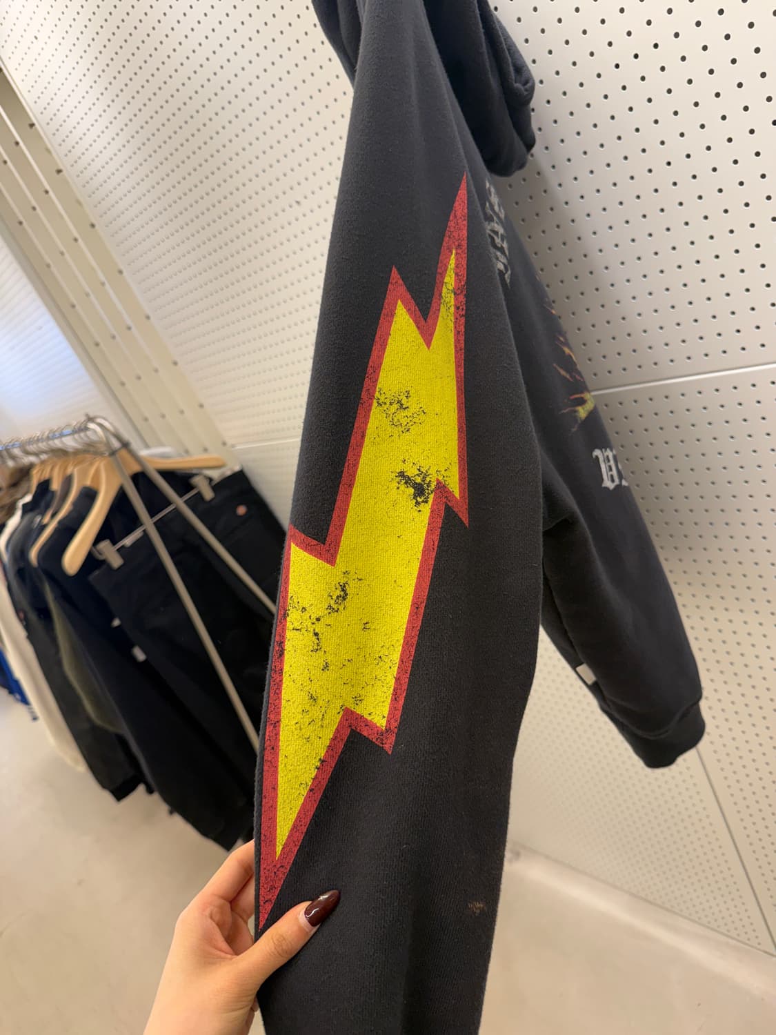 인세인개러지 스켈레톤 바이커 프린팅 후드티 U1700 상품이미지6