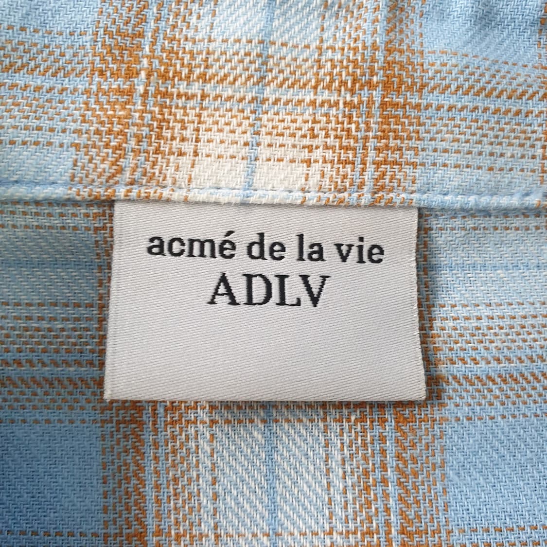 acme de la vie 체크 셔츠 상품이미지2