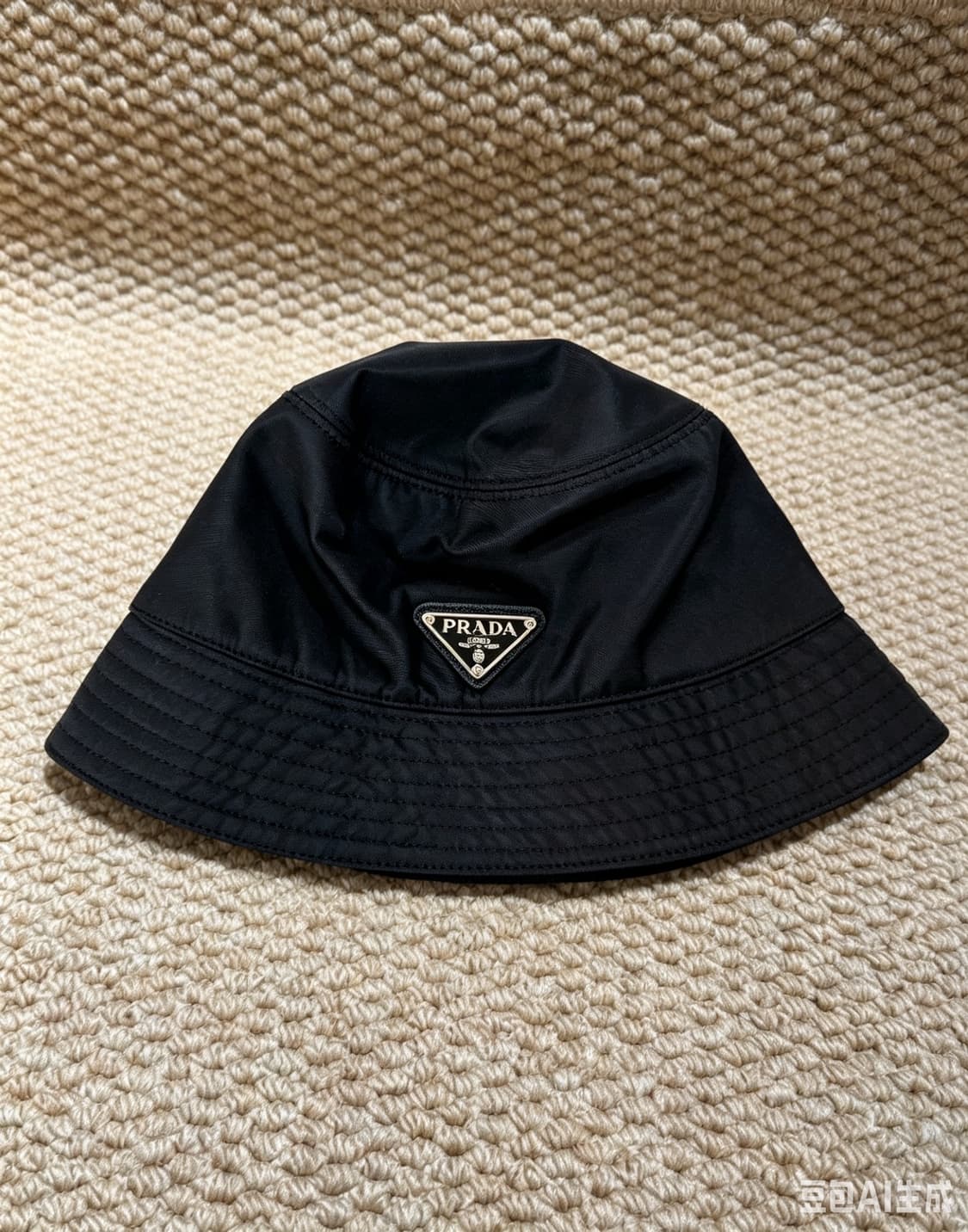 Prada Re-Nylon Bucket Hat Black  상품이미지1