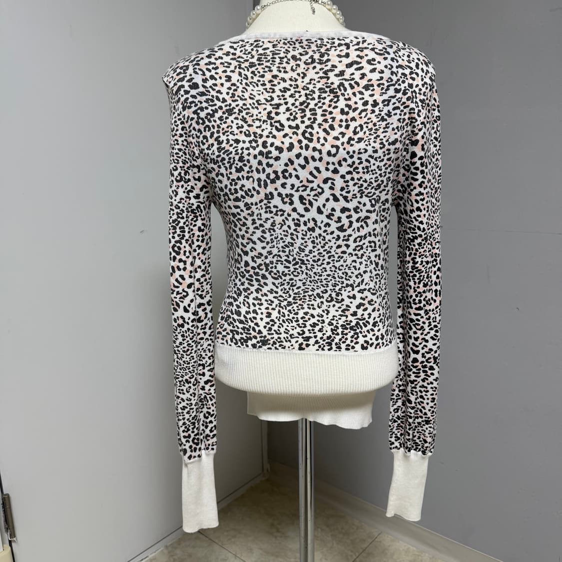 갸루 레오파드 가디건 상품이미지3