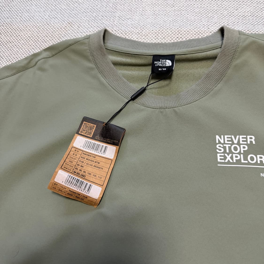 노스페이스의 NSE 우븐 맨투맨 상품이미지2