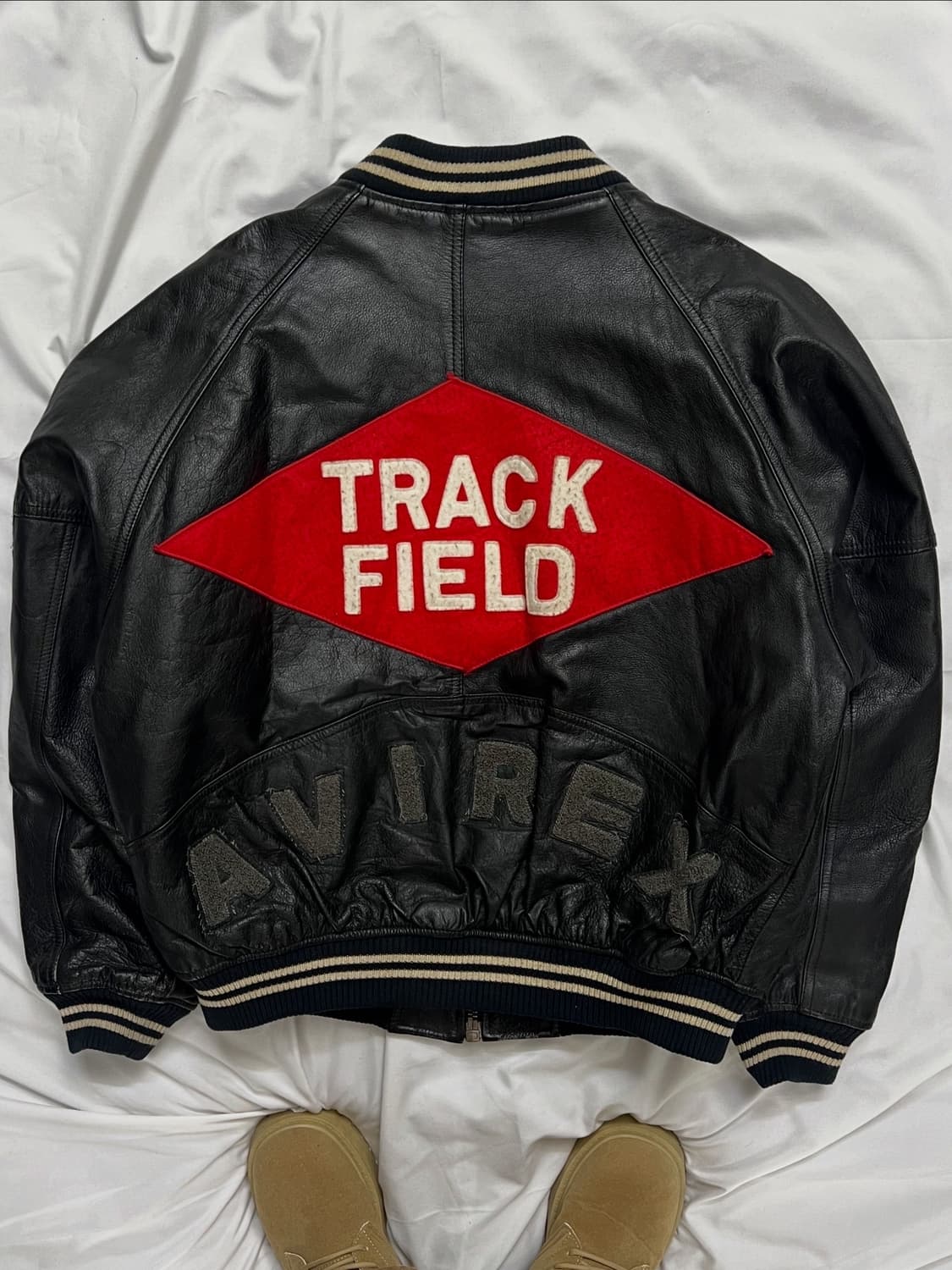 아비렉스 트랙필드 가죽자켓 상품이미지1