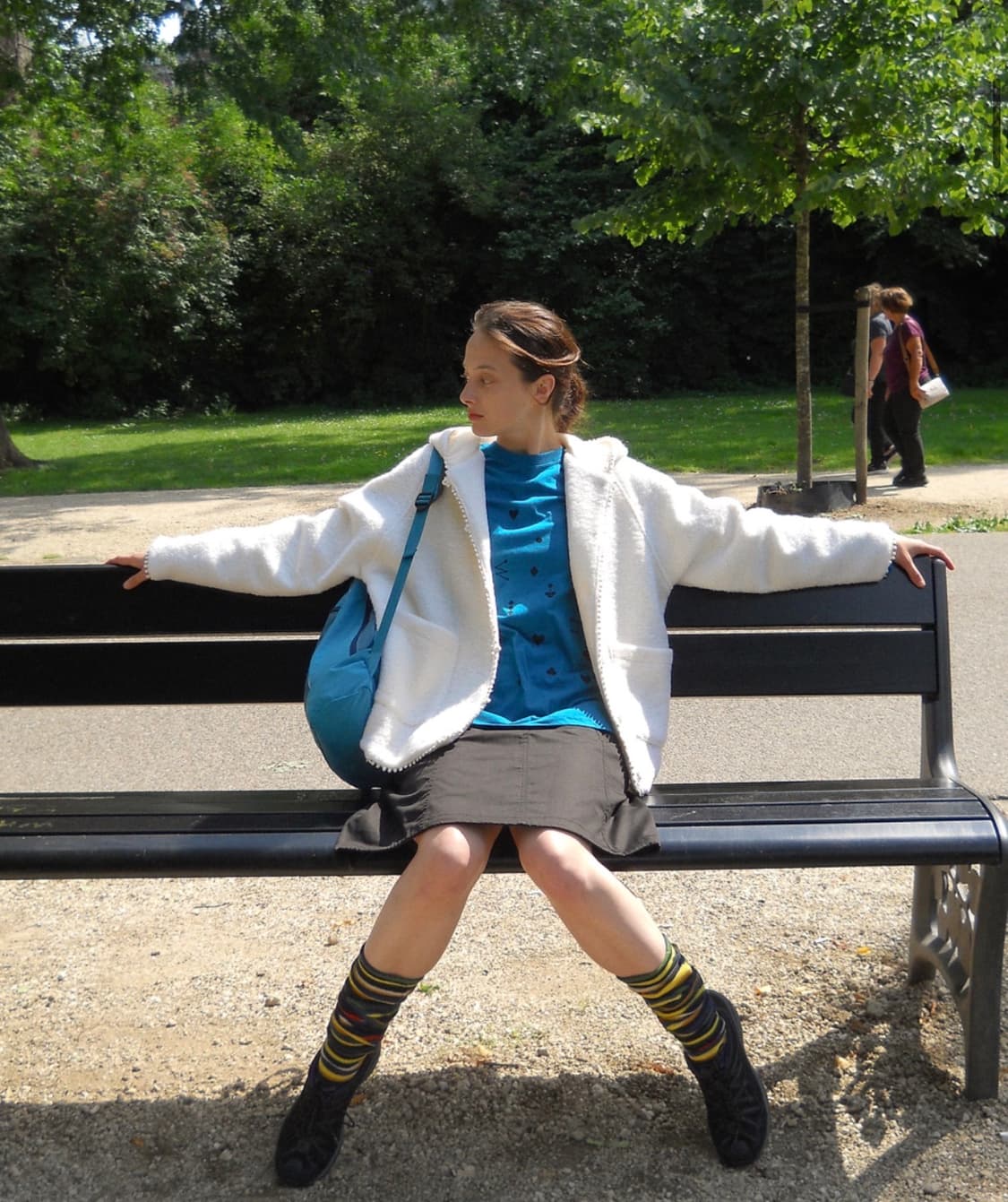 후디드 부클 가디건 도브 상품이미지1