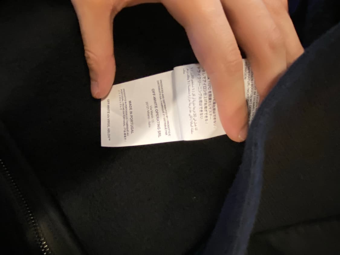 오프화이트 홀로그램 애로우 후드집업 사이즈 L 상품이미지6