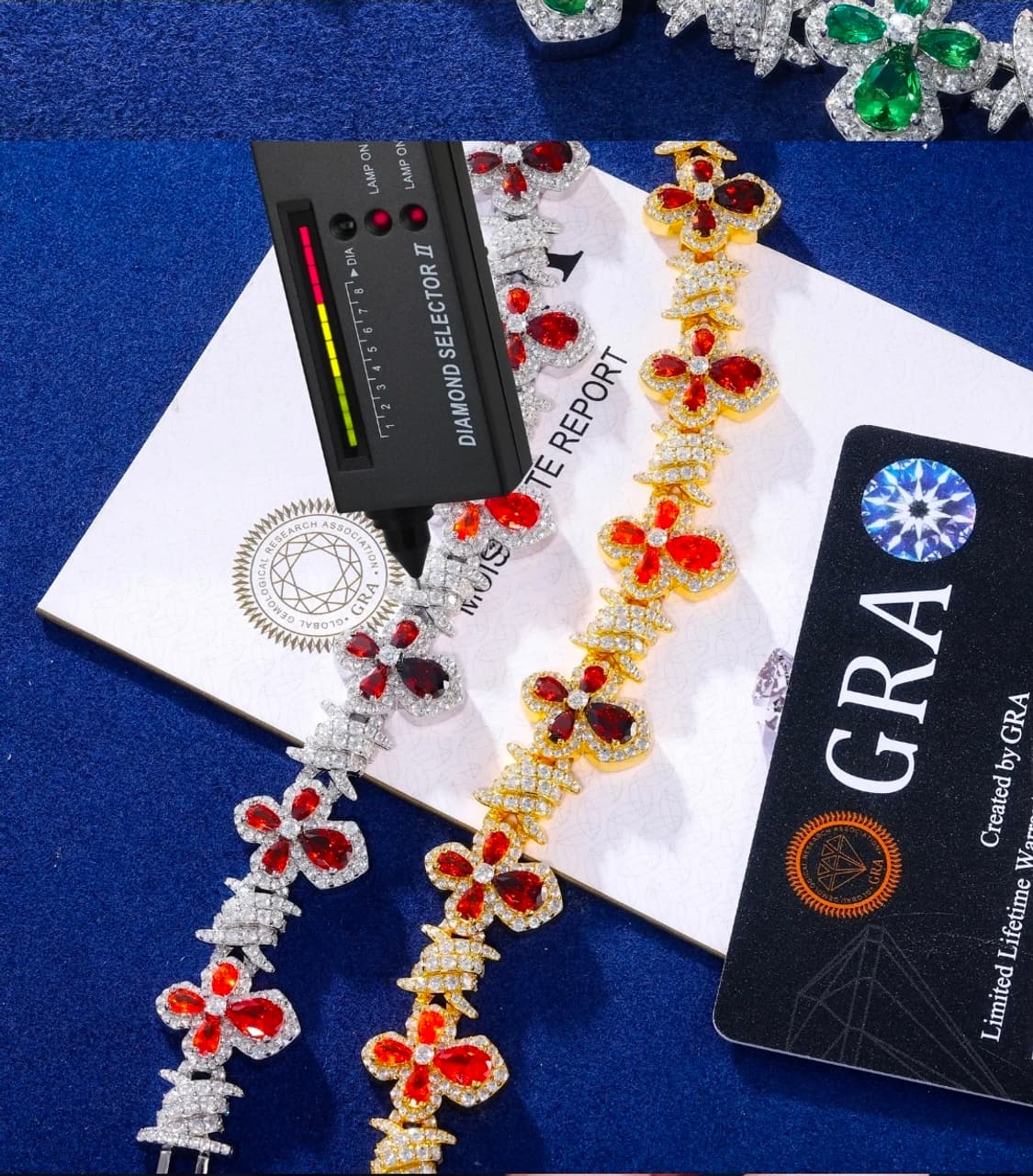 Oceanora 럭셔리 힙합 쥬얼리 페어컷 VVS 모이사 나이트 12mm 상품이미지4