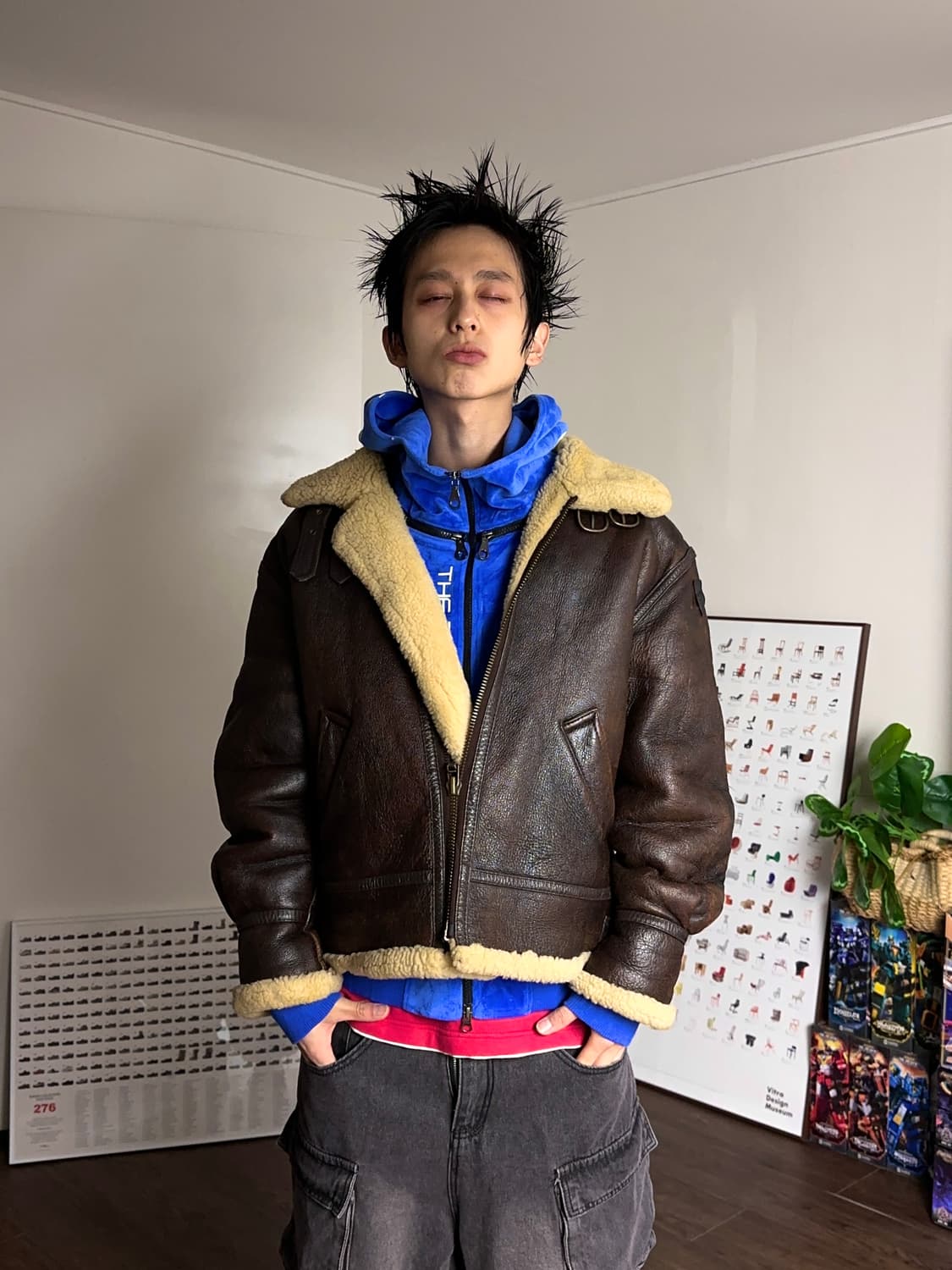 Exile Tribe 4-절개 후드 집업 상품이미지3